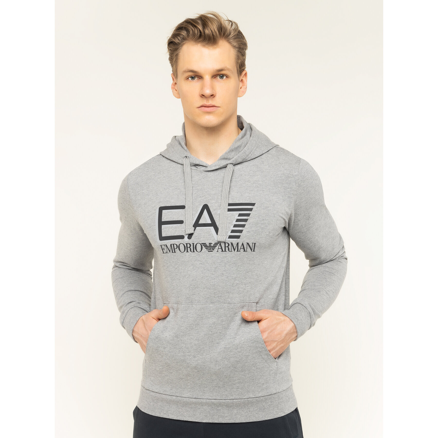 EA7 Emporio Armani Mikina 3HPM62 PJ05Z 3905 Šedá Regular Fit - Pepit.cz