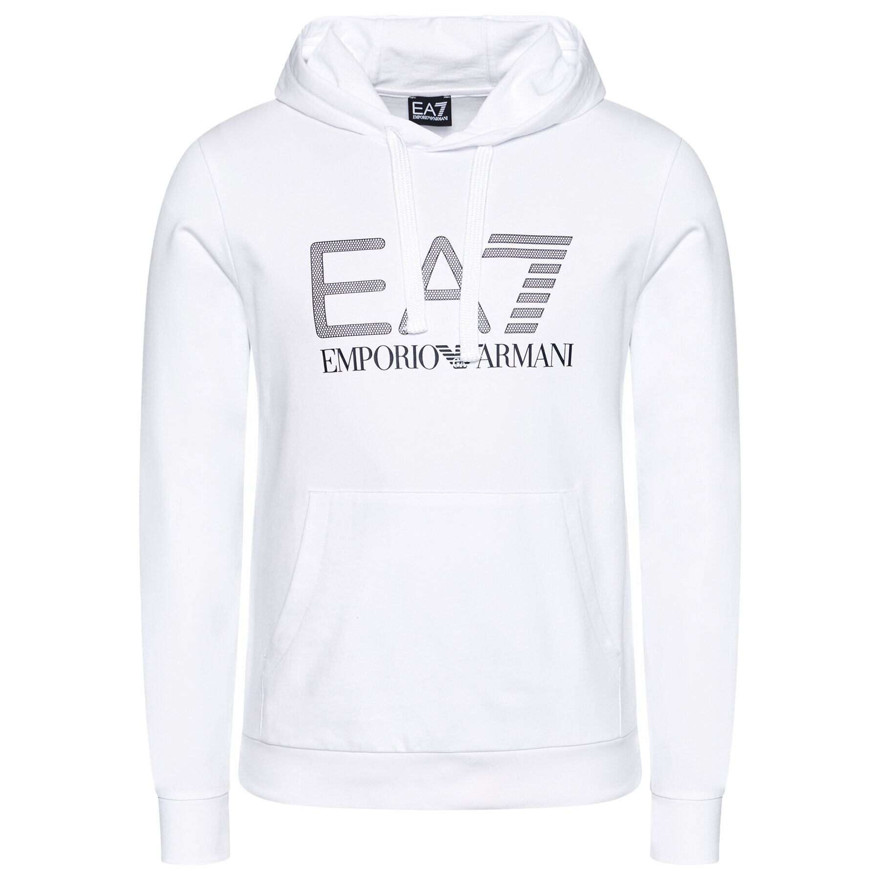 EA7 Emporio Armani Mikina 3KPM62 PJ05Z 1100 Bílá Regular Fit - Pepit.cz