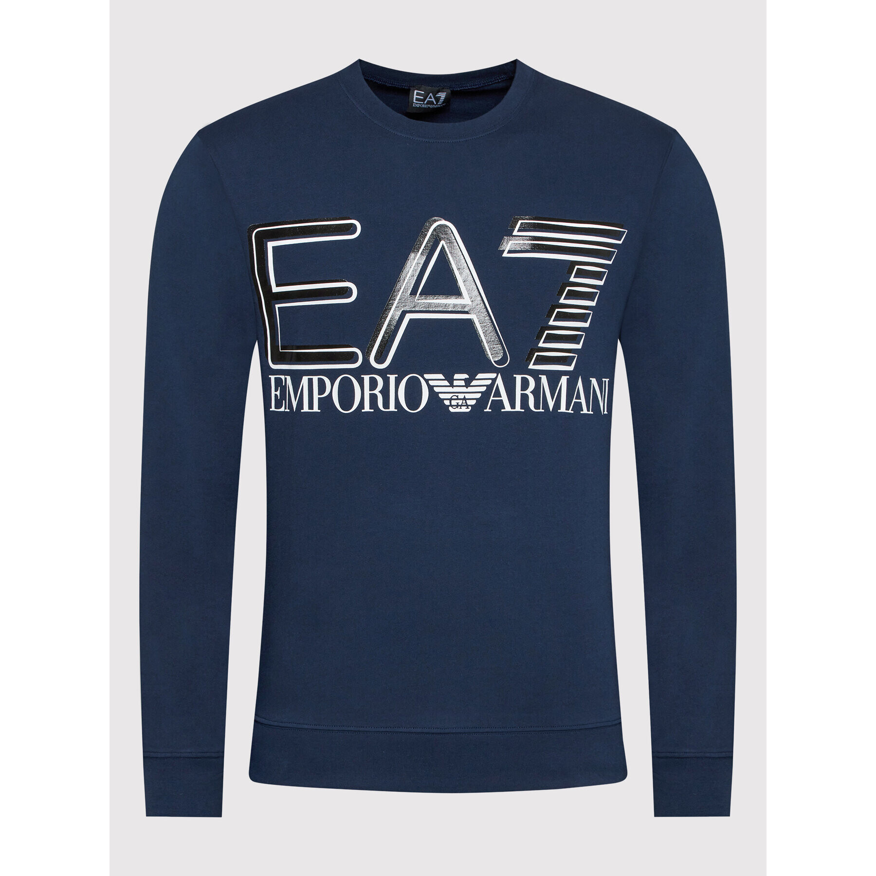 EA7 Emporio Armani Mikina 3LPM44 PJFGZ 1554 Tmavomodrá Regular Fit - Pepit.cz