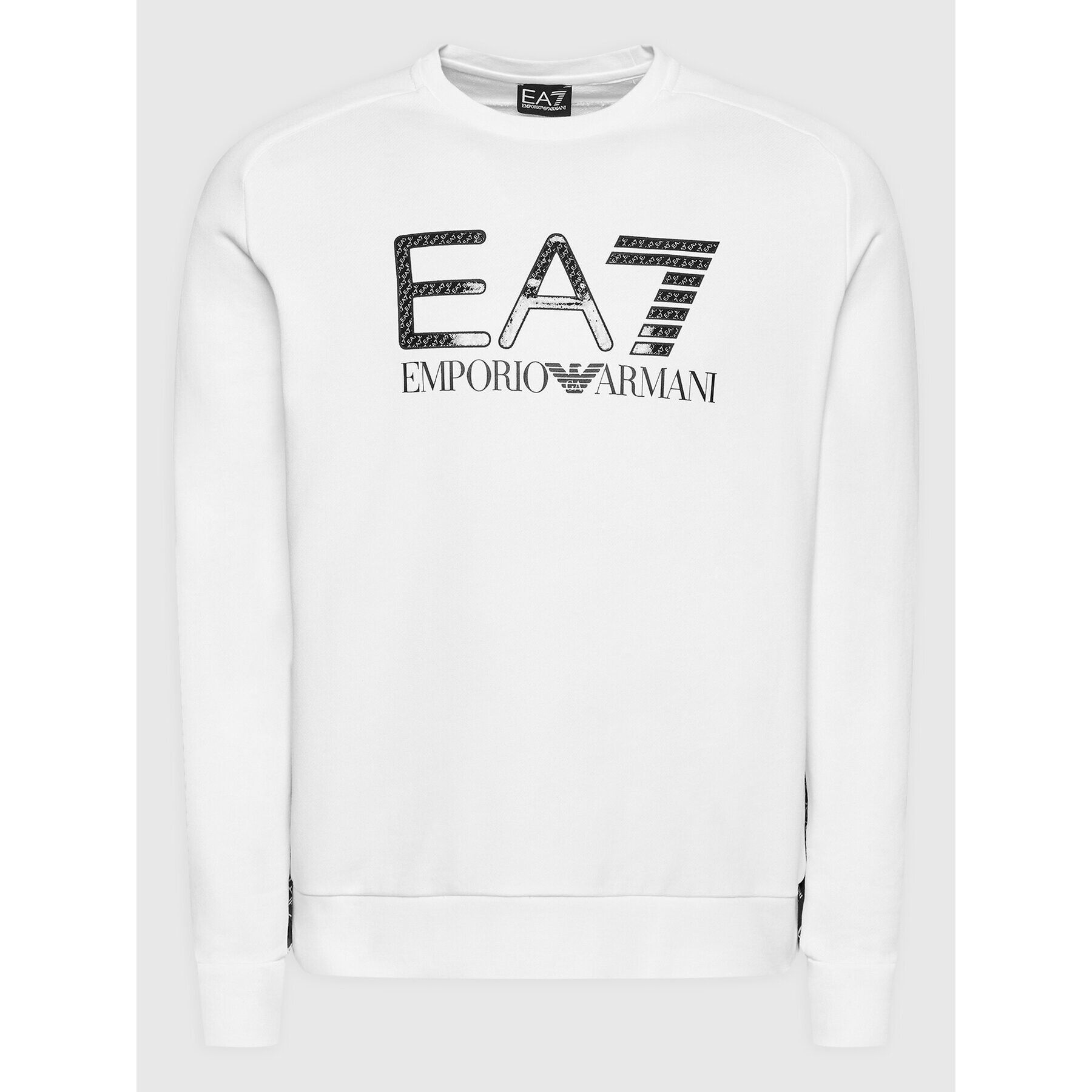 EA7 Emporio Armani Mikina 3LPM54 PJEQZ 1100 Bílá Regular Fit - Pepit.cz