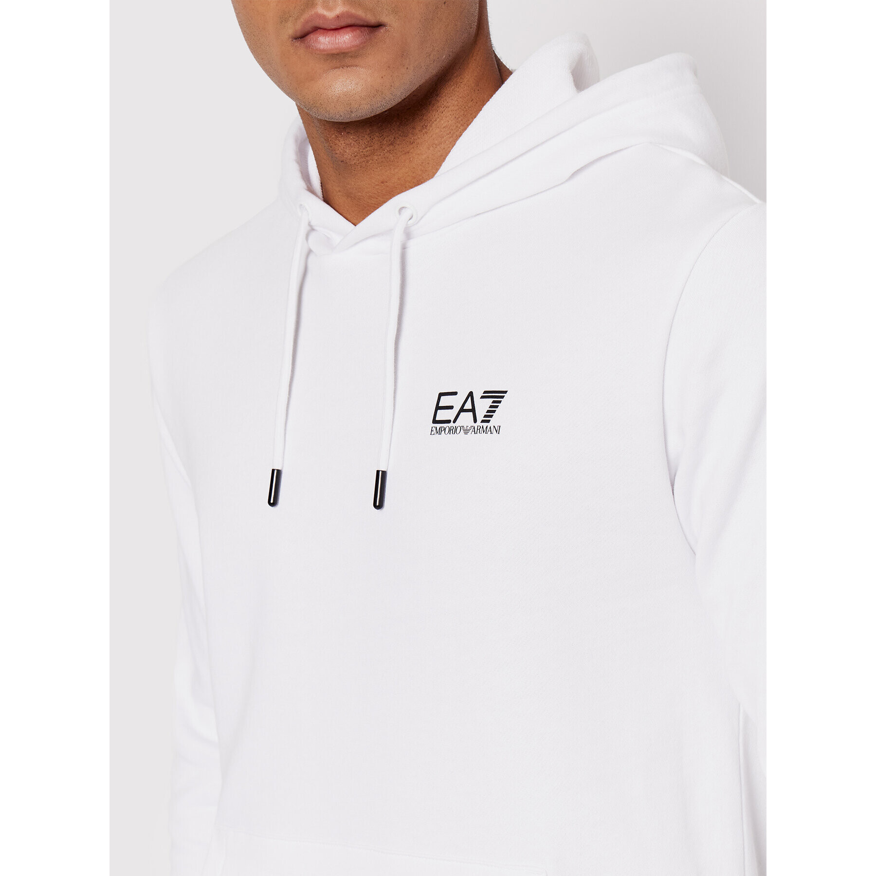 EA7 Emporio Armani Mikina 3LPM61 PJEQZ 1100 Bílá Regular Fit - Pepit.cz