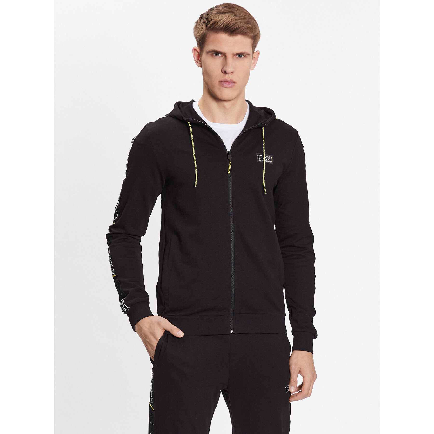 EA7 Emporio Armani Mikina 3RPM09 PJ05Z 1200 Černá Regular Fit - Pepit.cz