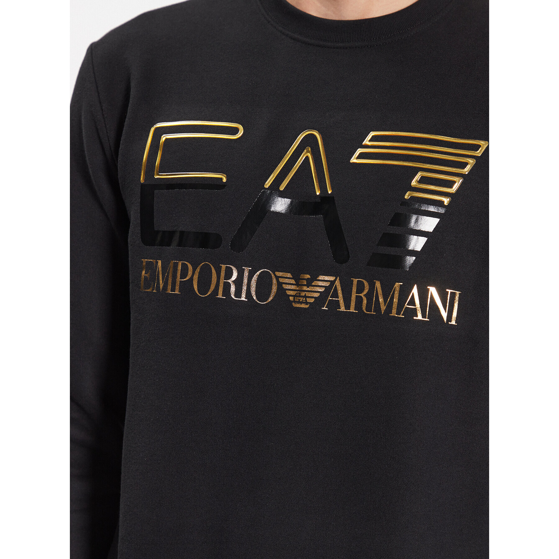 EA7 Emporio Armani Mikina 3RPM12 PJLSZ 0208 Černá Regular Fit - Pepit.cz