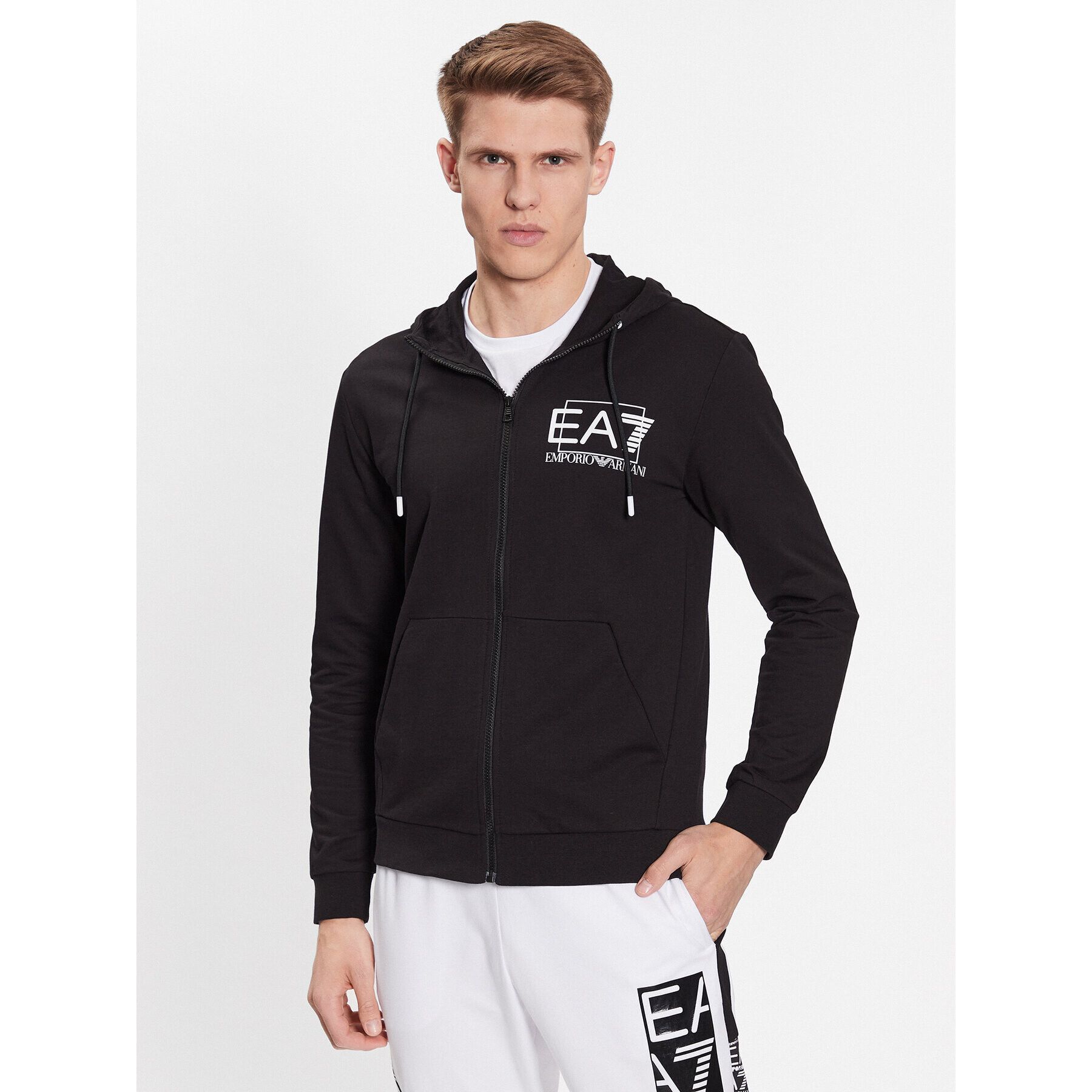 EA7 Emporio Armani Mikina 3RPM53 PJ05Z 1200 Černá Regular Fit - Pepit.cz