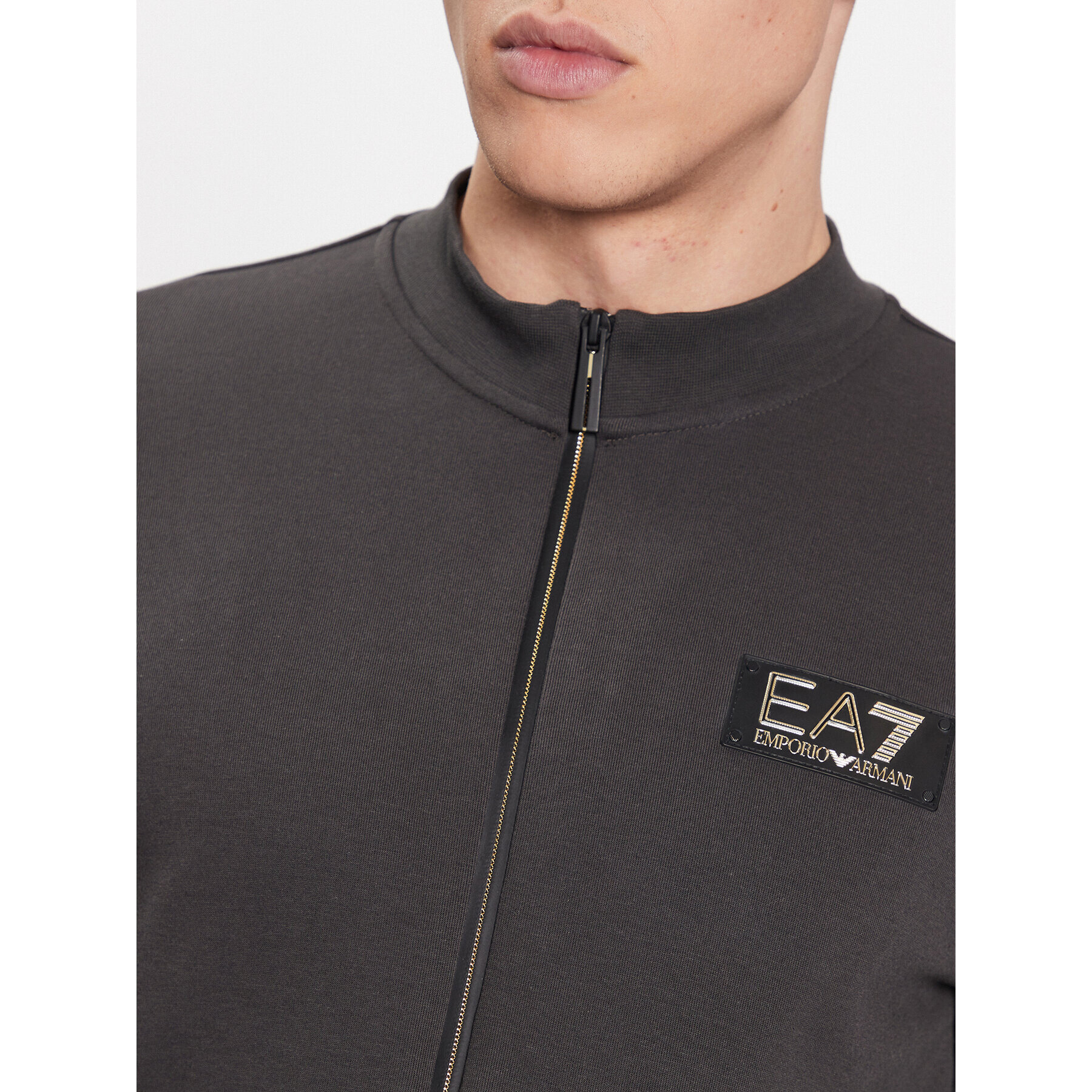 EA7 Emporio Armani Mikina 3RPM57 PJFAZ 1997 Šedá Regular Fit - Pepit.cz