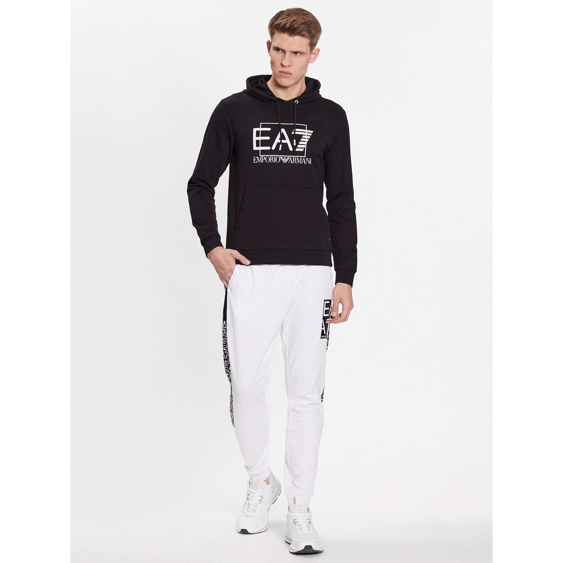 EA7 Emporio Armani Mikina 3RPM62 PJ05Z 1200 Černá Regular Fit - Pepit.cz