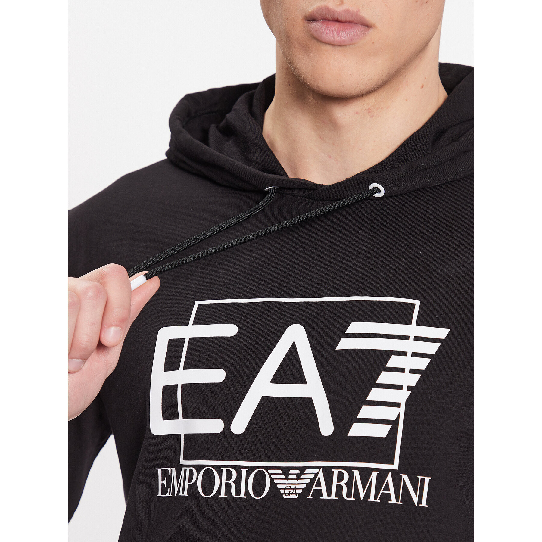 EA7 Emporio Armani Mikina 3RPM62 PJ05Z 1200 Černá Regular Fit - Pepit.cz