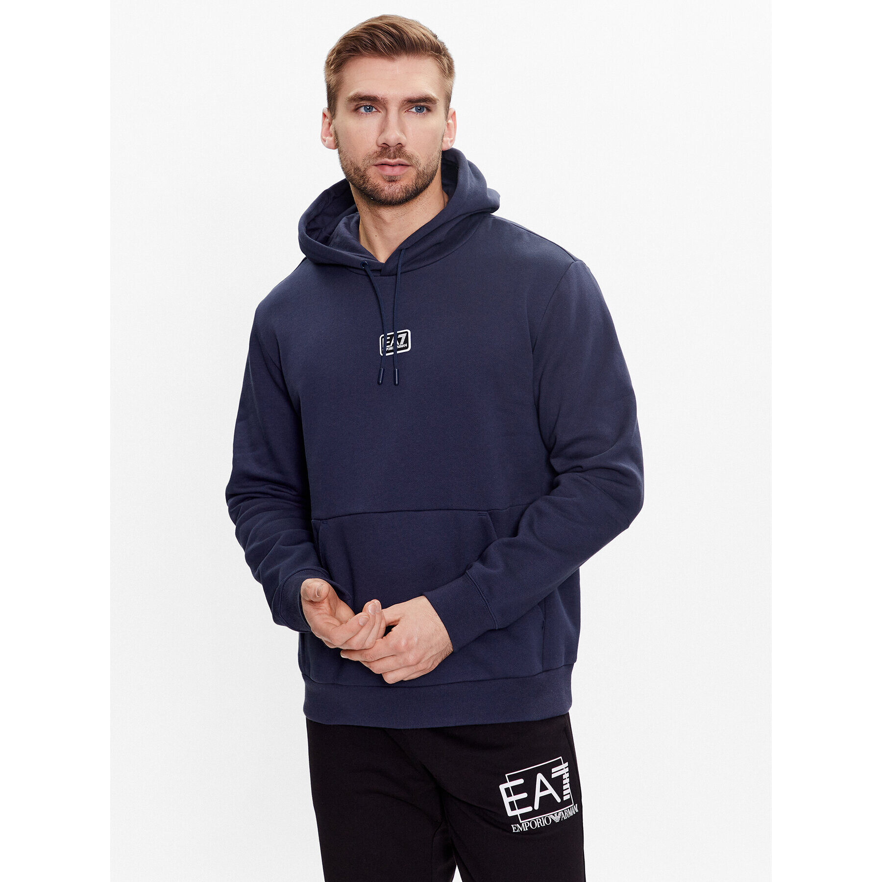 EA7 Emporio Armani Mikina 3RPM96 PJ07Z 1554 Tmavomodrá Regular Fit - Pepit.cz