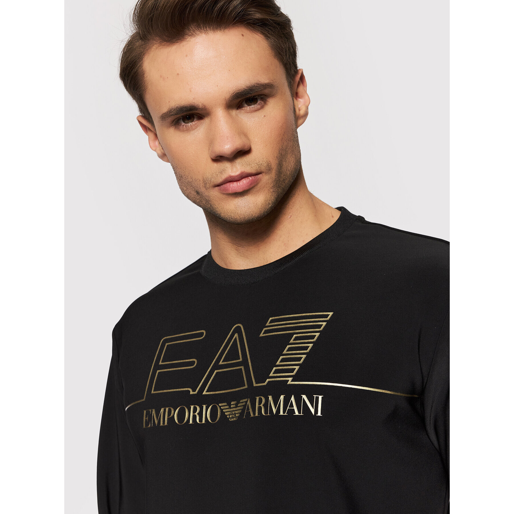 EA7 Emporio Armani Mikina 6KPM38 PJCCZ 1200 Černá Regular Fit - Pepit.cz