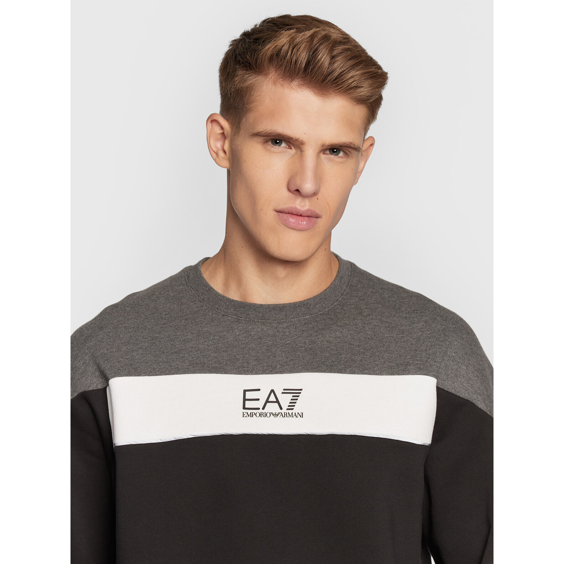 EA7 Emporio Armani Mikina 6LPM14 PJ07Z 1200 Černá Regular Fit - Pepit.cz