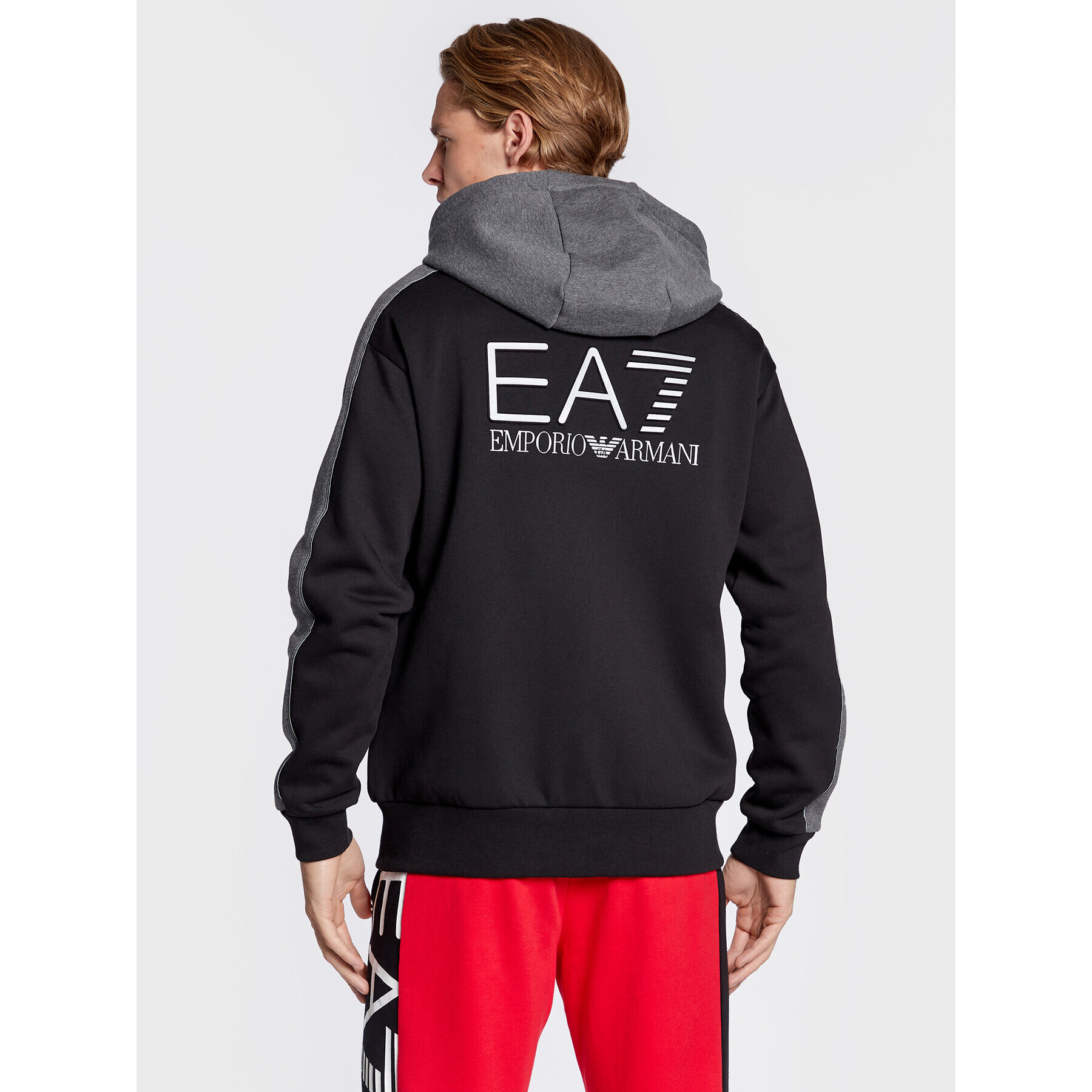 EA7 Emporio Armani Mikina 6LPM16 PJ07Z 1200 Černá Regular Fit - Pepit.cz