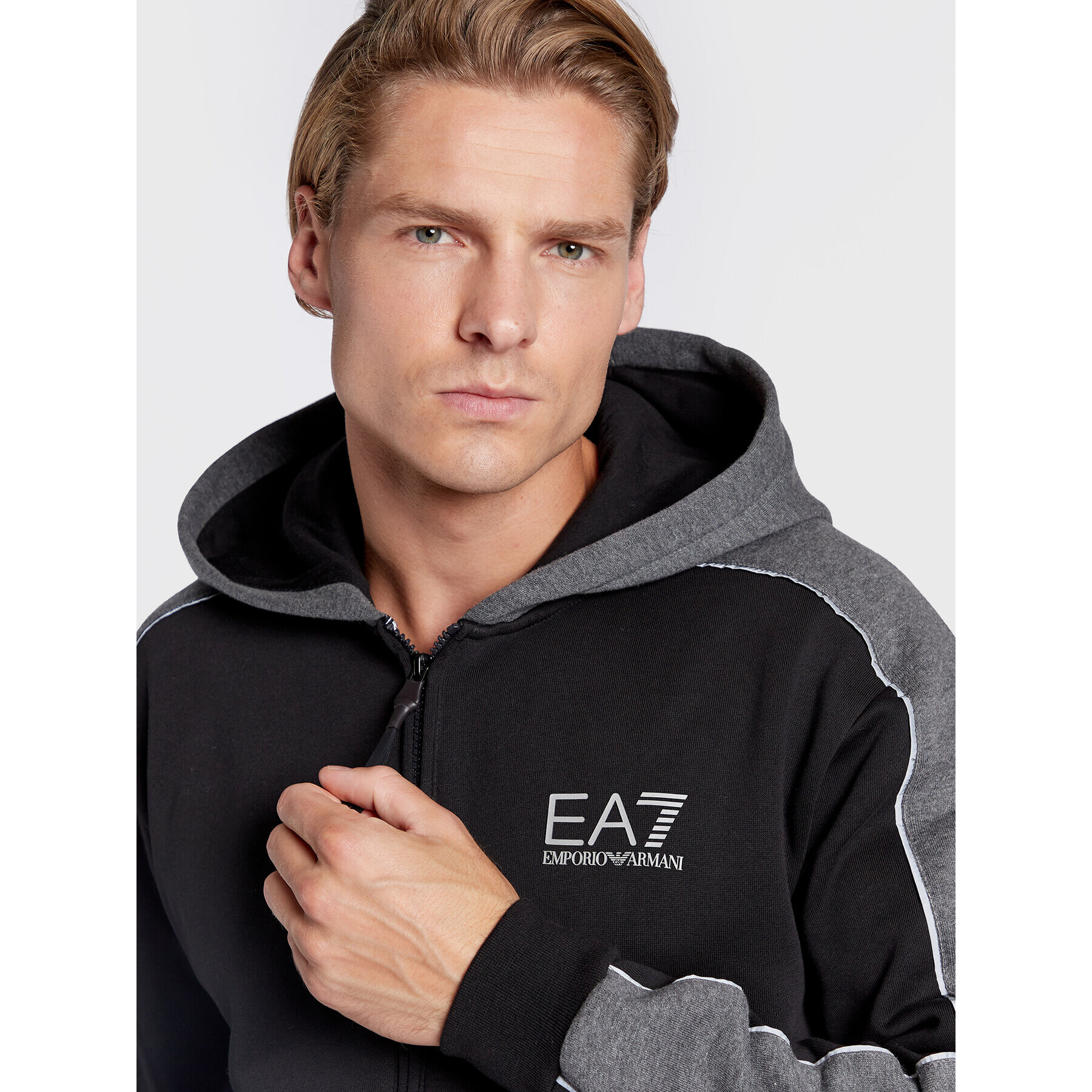 EA7 Emporio Armani Mikina 6LPM16 PJ07Z 1200 Černá Regular Fit - Pepit.cz