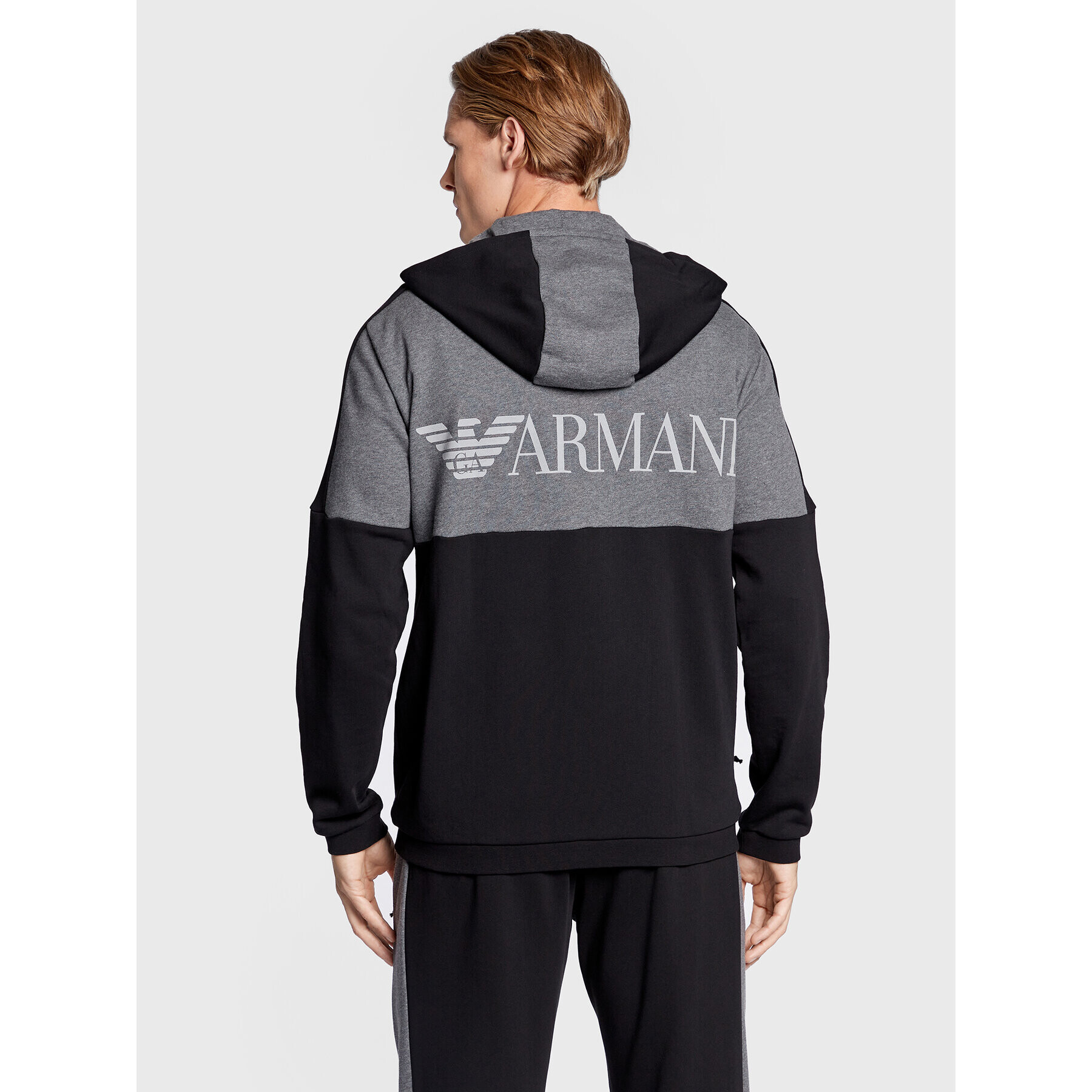 EA7 Emporio Armani Mikina 6LPM18 PJEQZ 1200 Černá Regular Fit - Pepit.cz