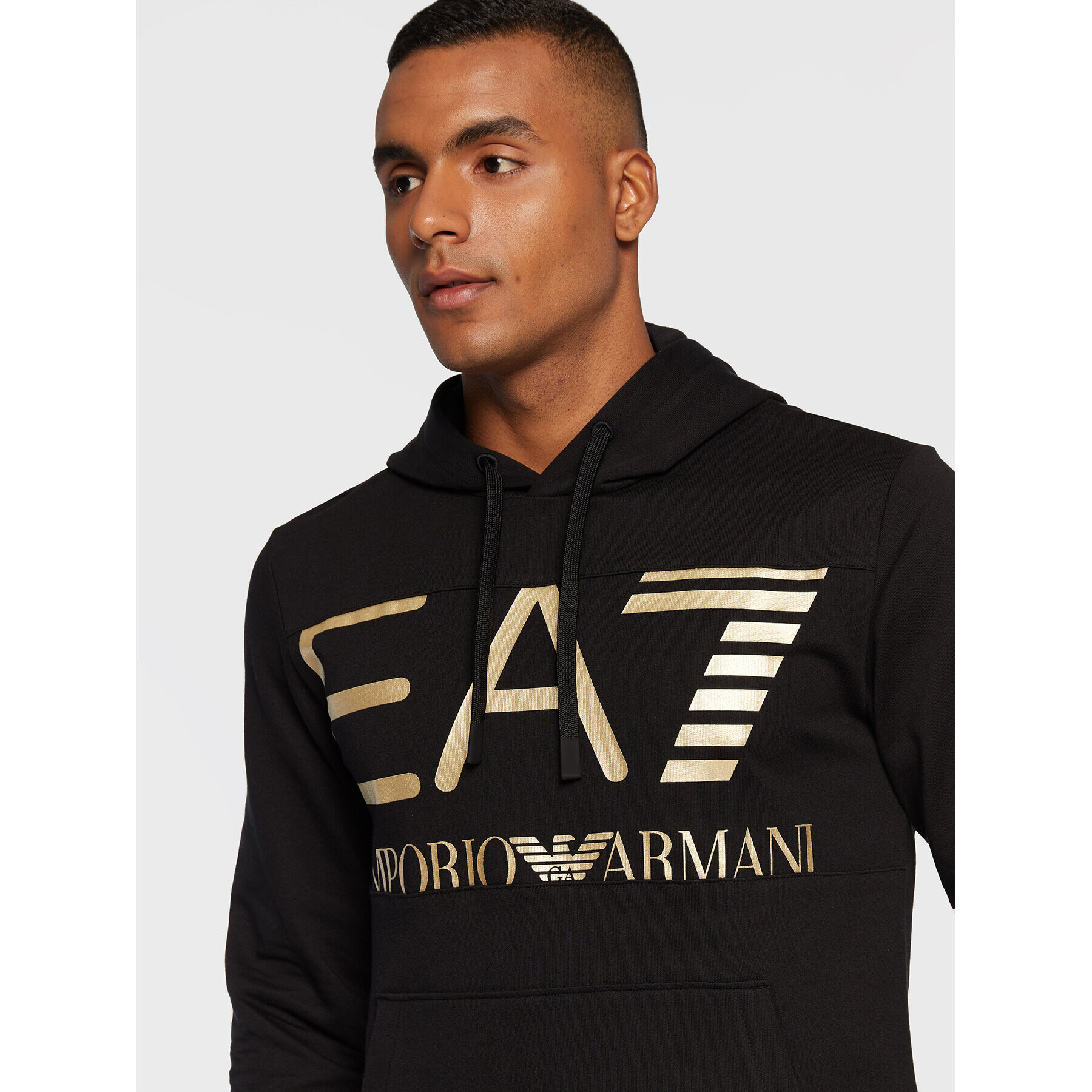 EA7 Emporio Armani Mikina 6LPM52 PJFGZ 0208 Černá Regular Fit - Pepit.cz