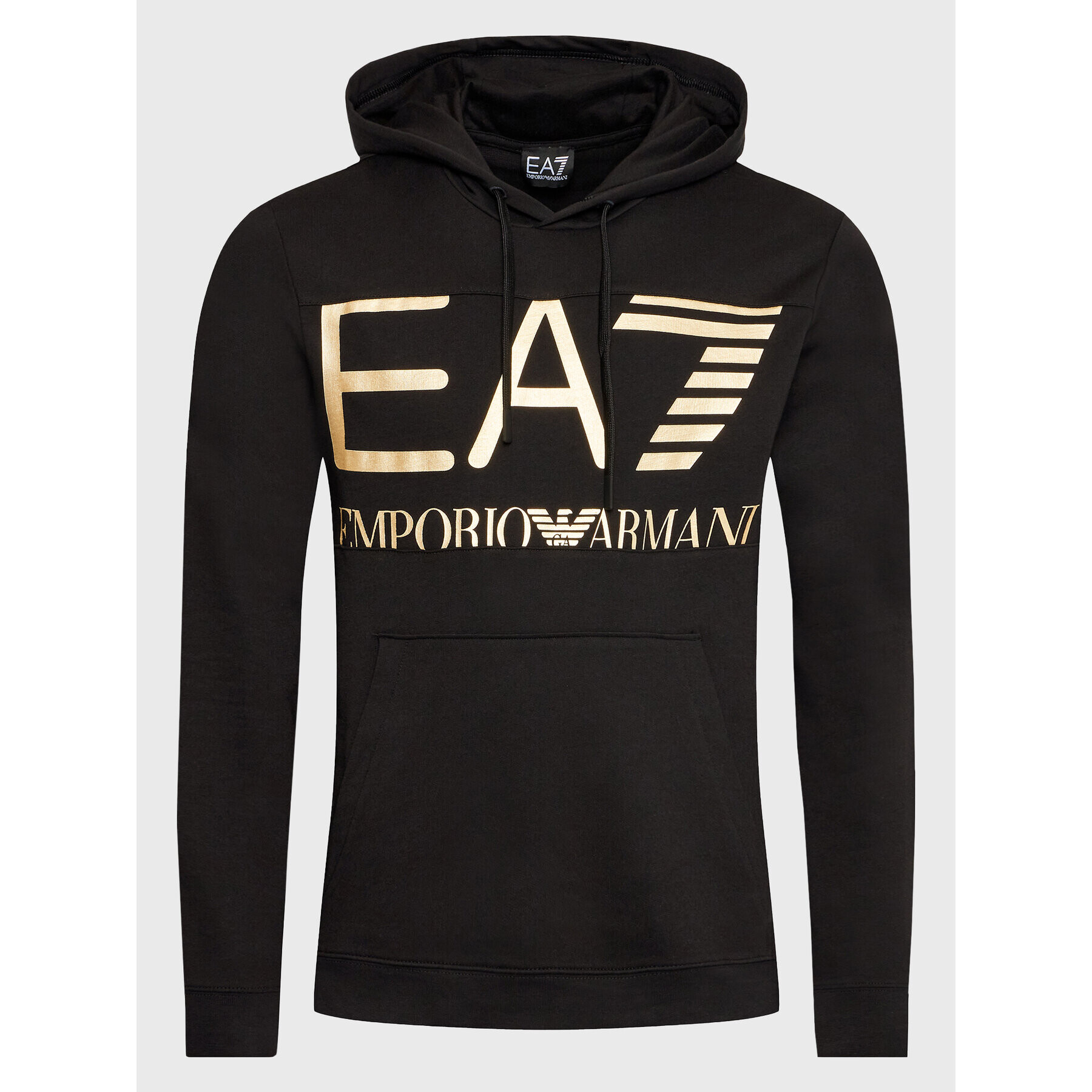 EA7 Emporio Armani Mikina 6LPM52 PJFGZ 0208 Černá Regular Fit - Pepit.cz