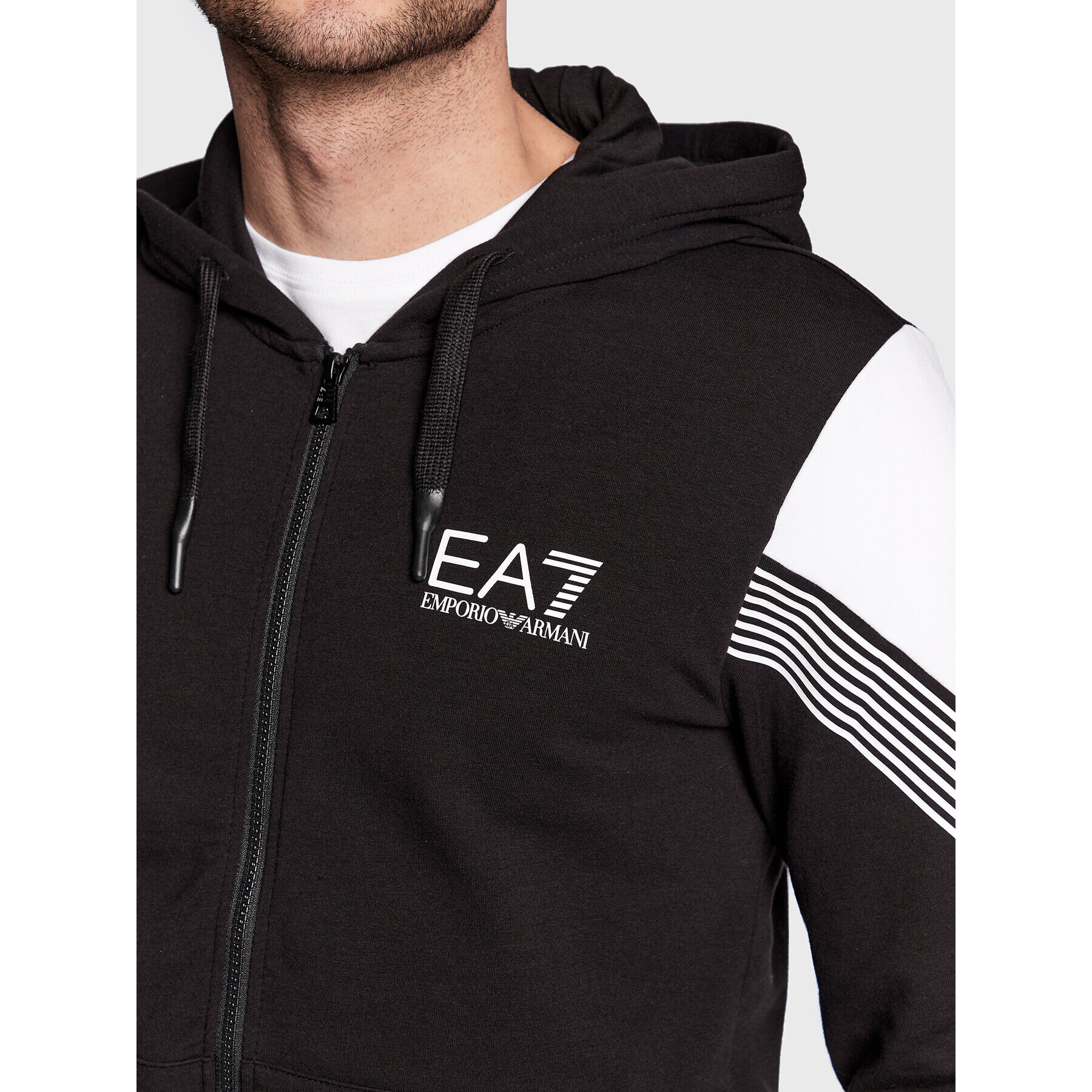 EA7 Emporio Armani Mikina 6LPM58 PJ9FZ 1200 Černá Regular Fit - Pepit.cz