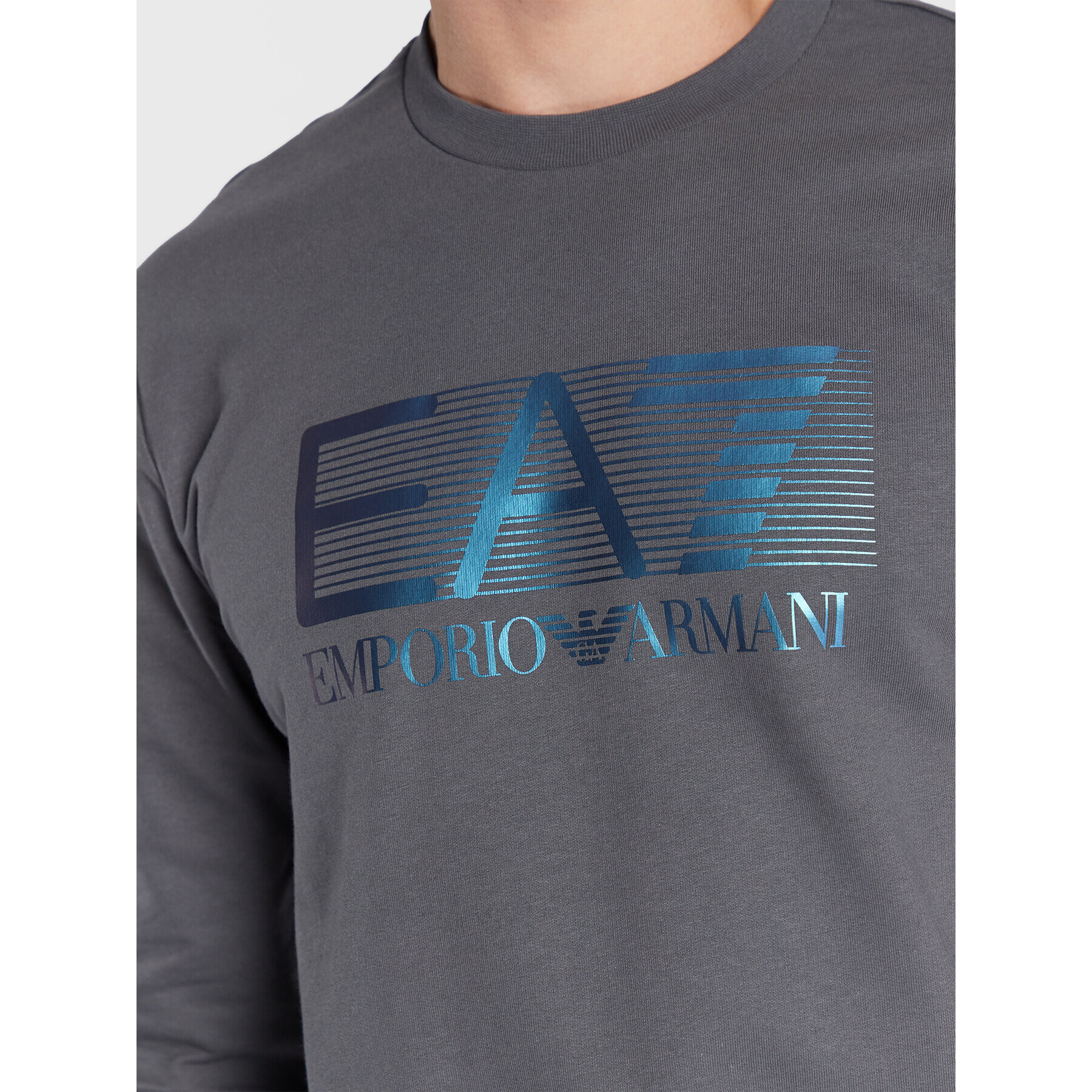 EA7 Emporio Armani Mikina 6LPM60 PJ05Z 1977 Šedá Regular Fit - Pepit.cz