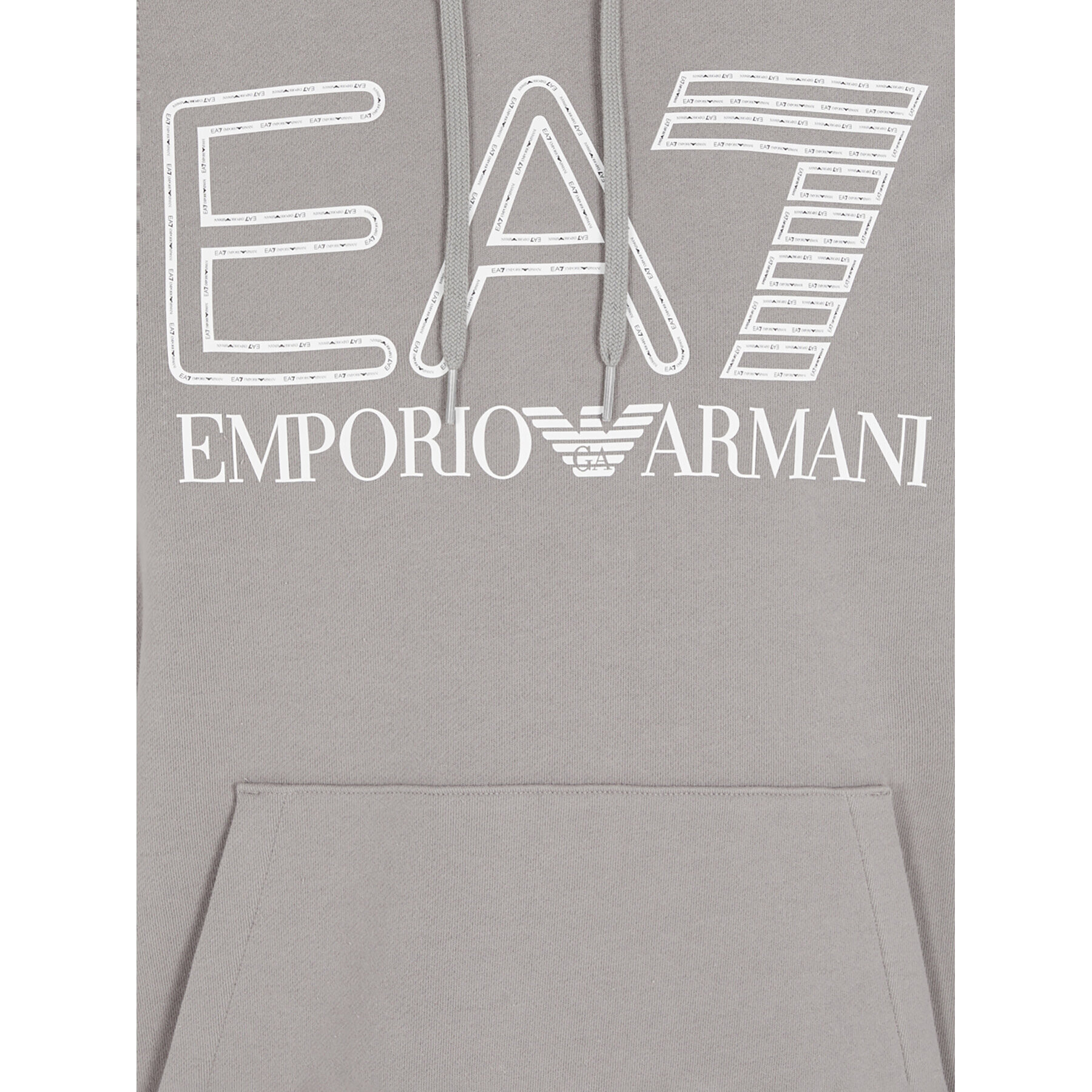 EA7 Emporio Armani Mikina 6RPM09 PJSHZ 1920 Šedá Regular Fit - Pepit.cz