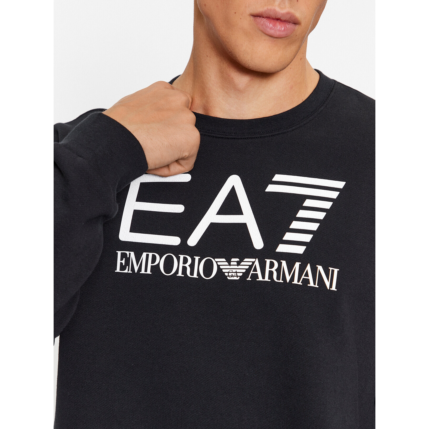 EA7 Emporio Armani Mikina 6RPM16 PJSLZ 1200 Černá Regular Fit - Pepit.cz