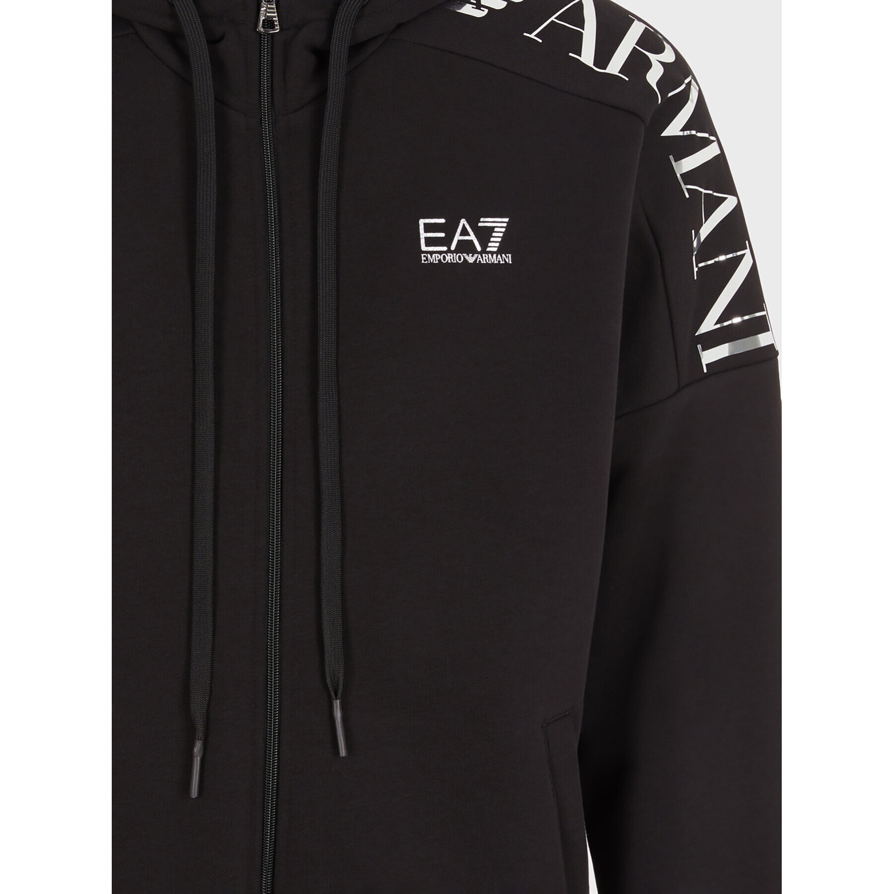 EA7 Emporio Armani Mikina 6RPM24 PJHLZ 1200 Černá Regular Fit - Pepit.cz