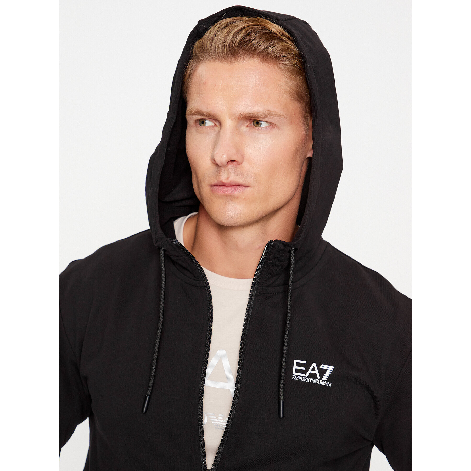 EA7 Emporio Armani Mikina 6RPM53 PJ05Z 0200 Černá Regular Fit - Pepit.cz