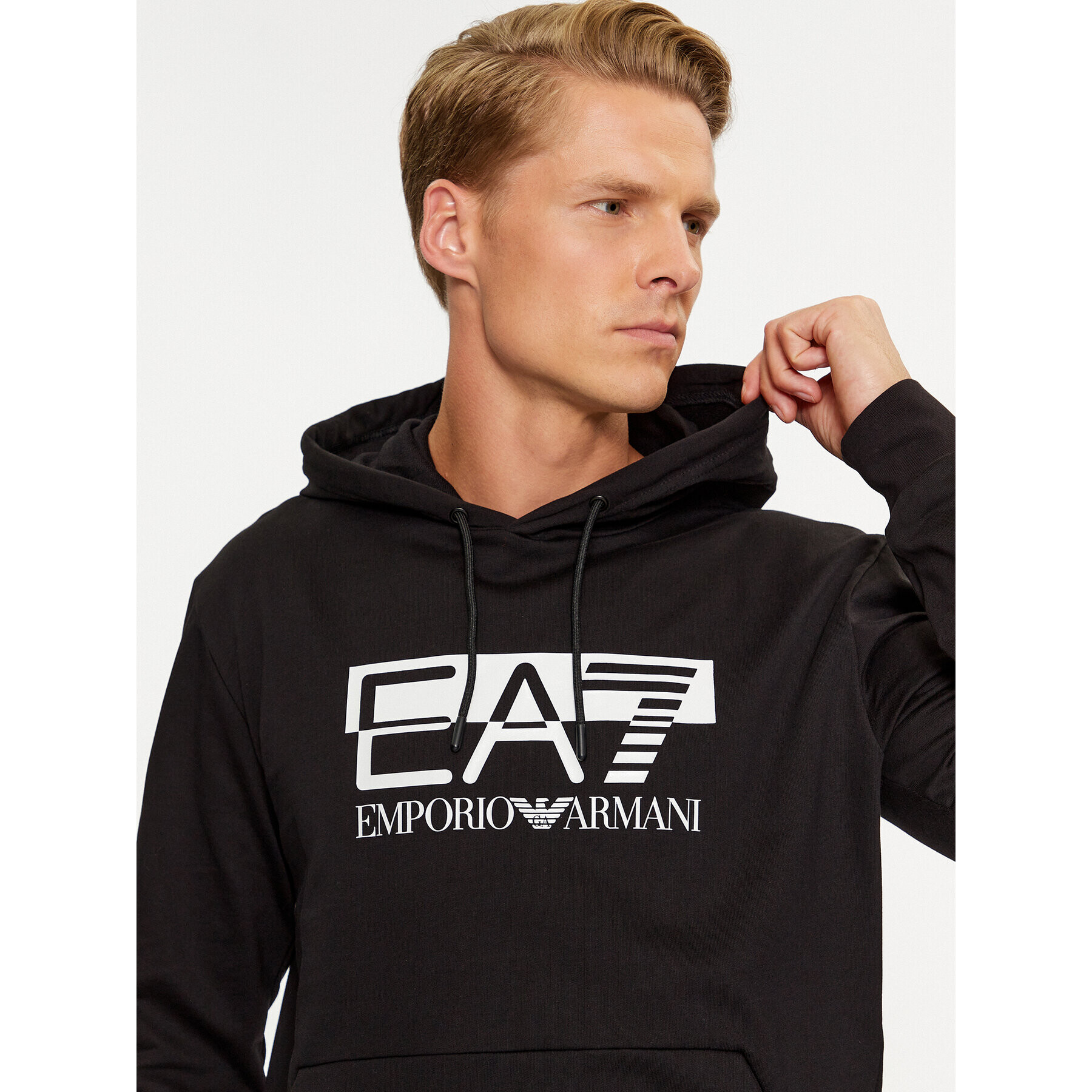 EA7 Emporio Armani Mikina 6RPM62 PJ05Z 0200 Černá Regular Fit - Pepit.cz