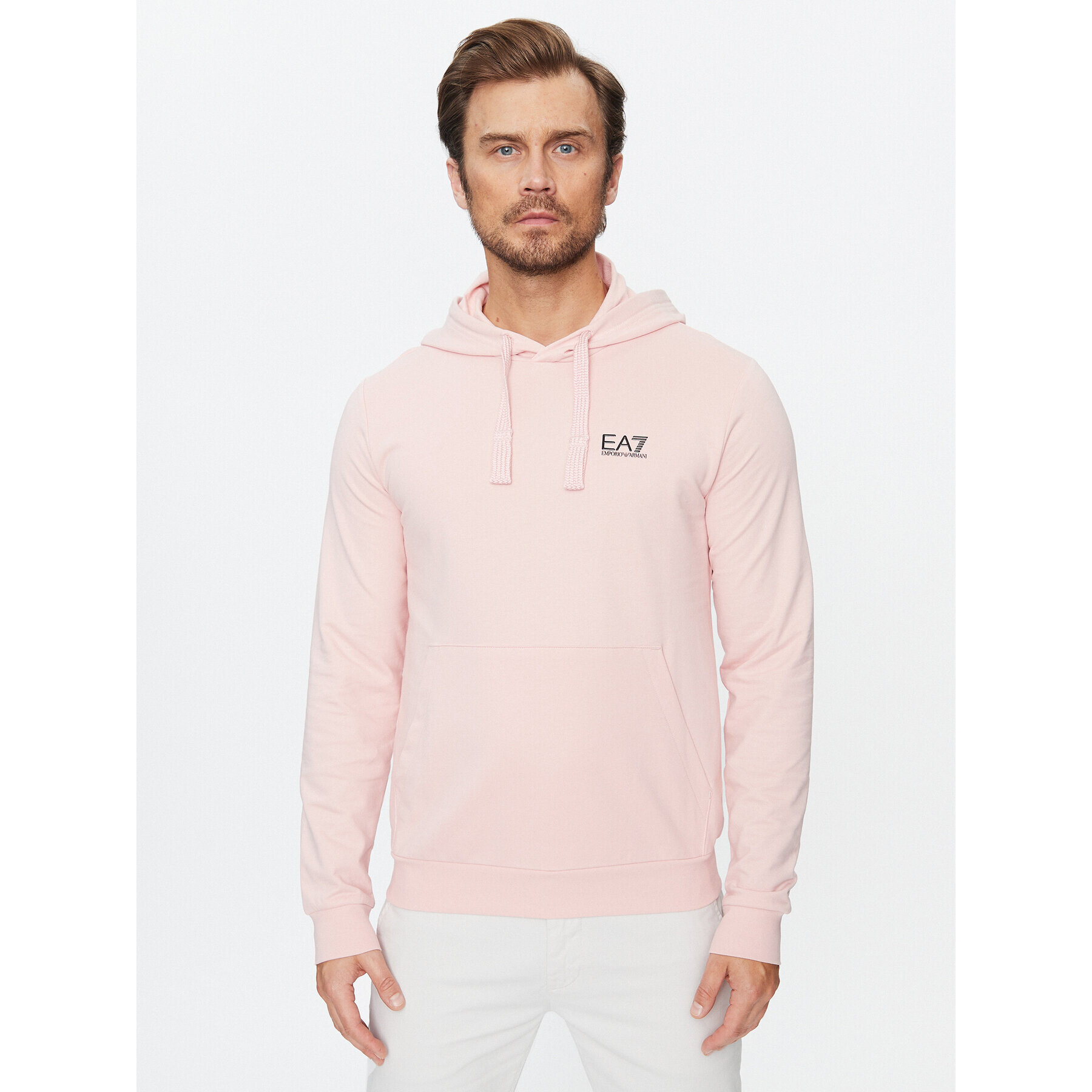 EA7 Emporio Armani Mikina 8NPM04 PJ05Z 1418 Růžová Regular Fit - Pepit.cz