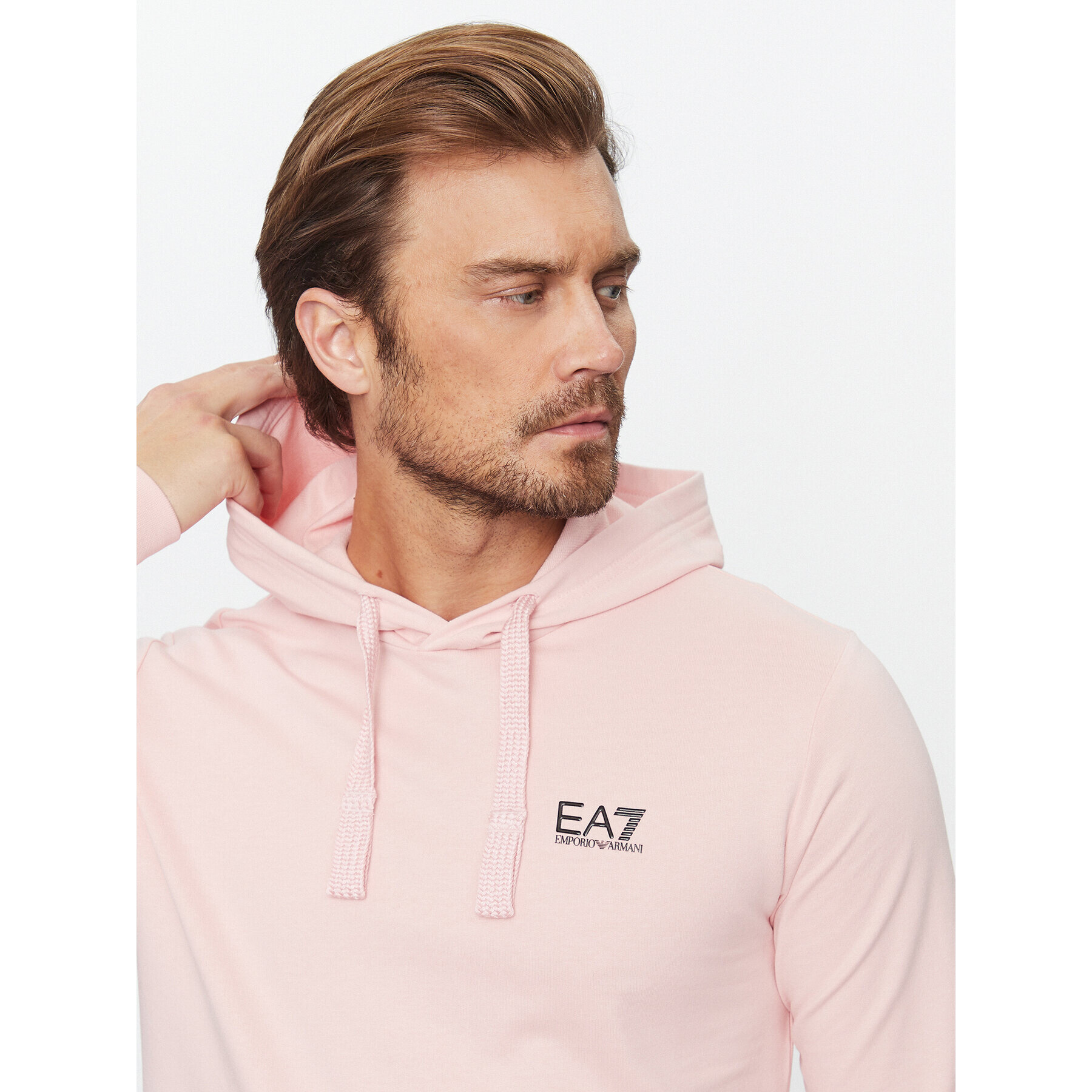 EA7 Emporio Armani Mikina 8NPM04 PJ05Z 1418 Růžová Regular Fit - Pepit.cz