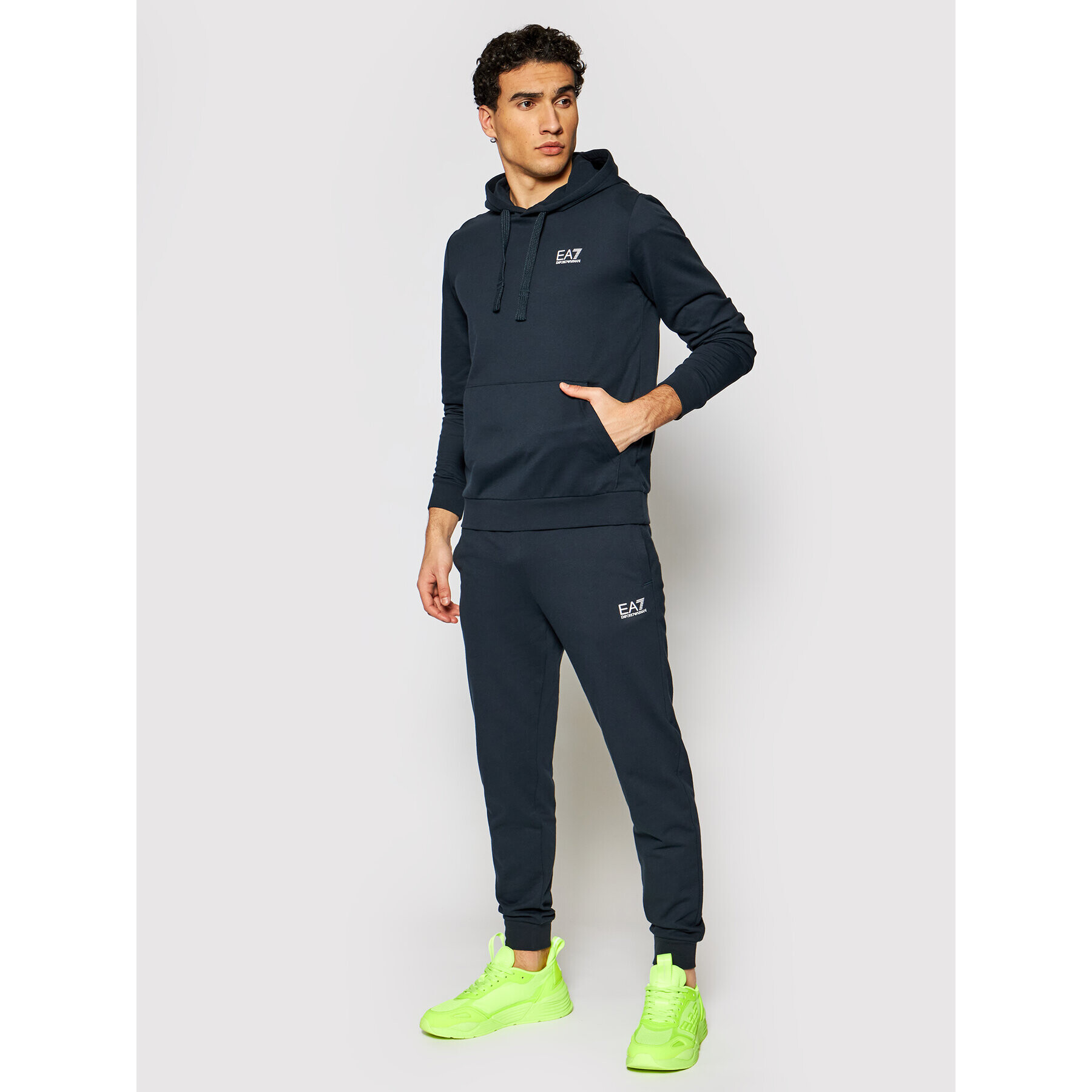 EA7 Emporio Armani Mikina 8NPM04 PJ05Z 1578 Tmavomodrá Regular Fit - Pepit.cz