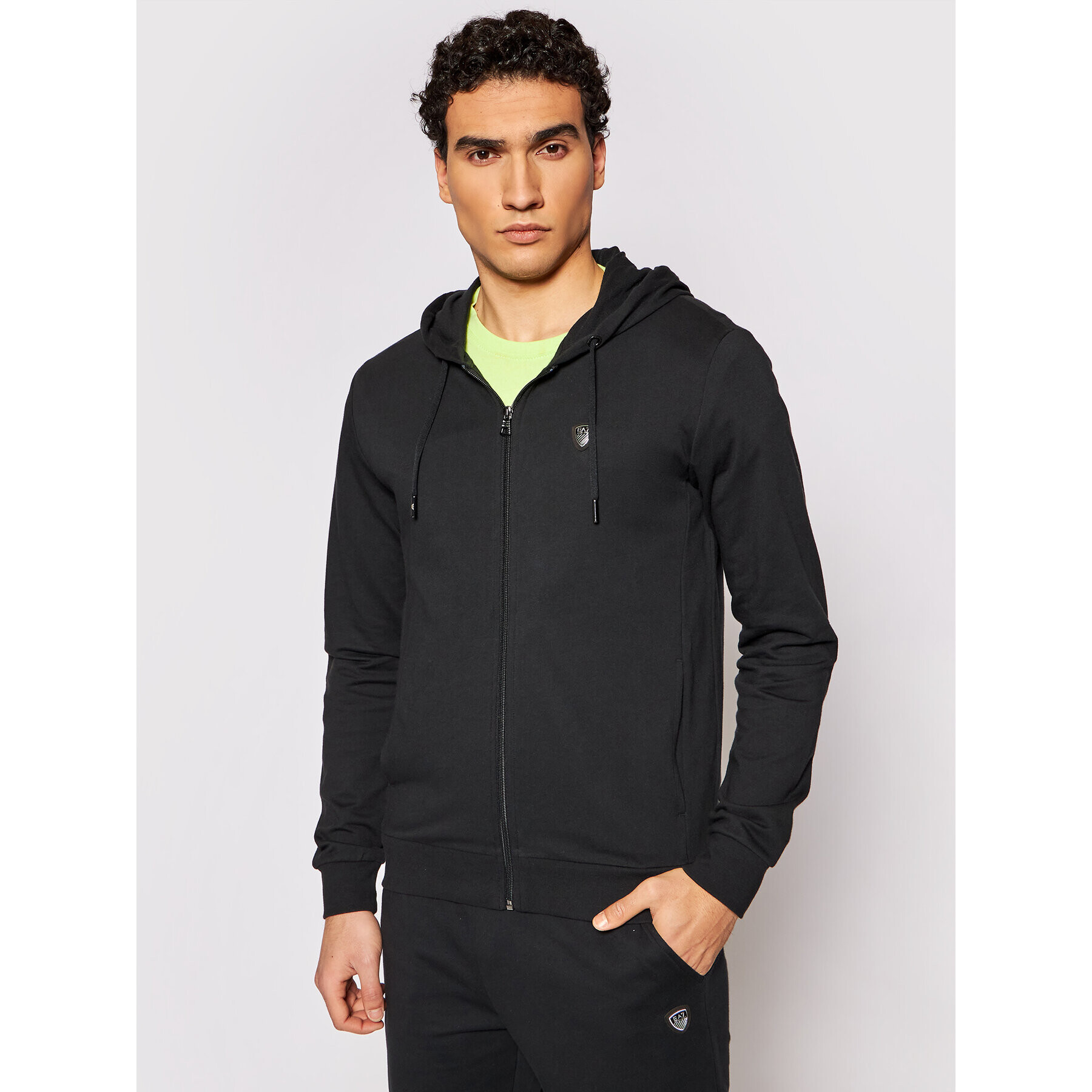 EA7 Emporio Armani Mikina 8NPM15 PJ05Z 1200 Černá Regular Fit - Pepit.cz