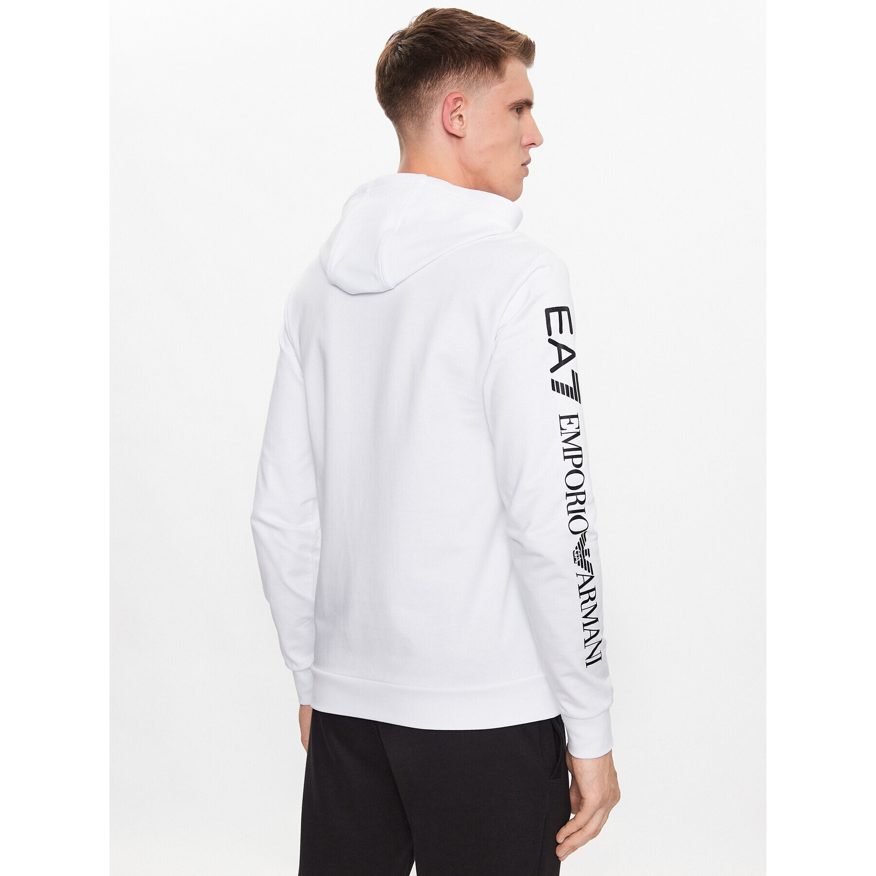 EA7 Emporio Armani Mikina 8NPM18 PJ05Z 1101 Bílá Regular Fit - Pepit.cz