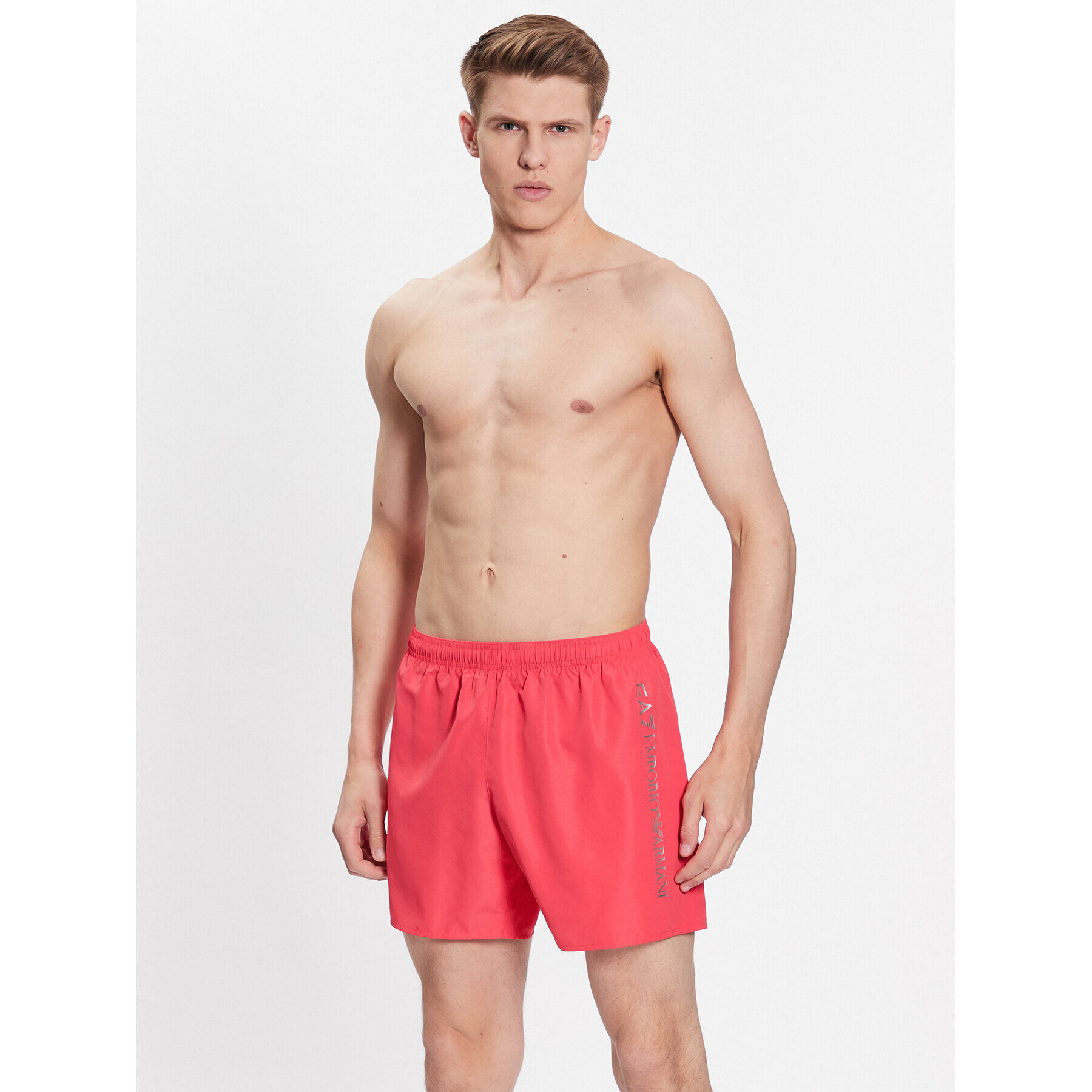 EA7 Emporio Armani Plavecké šortky 902035 CC720 23673 Červená Regular Fit - Pepit.cz