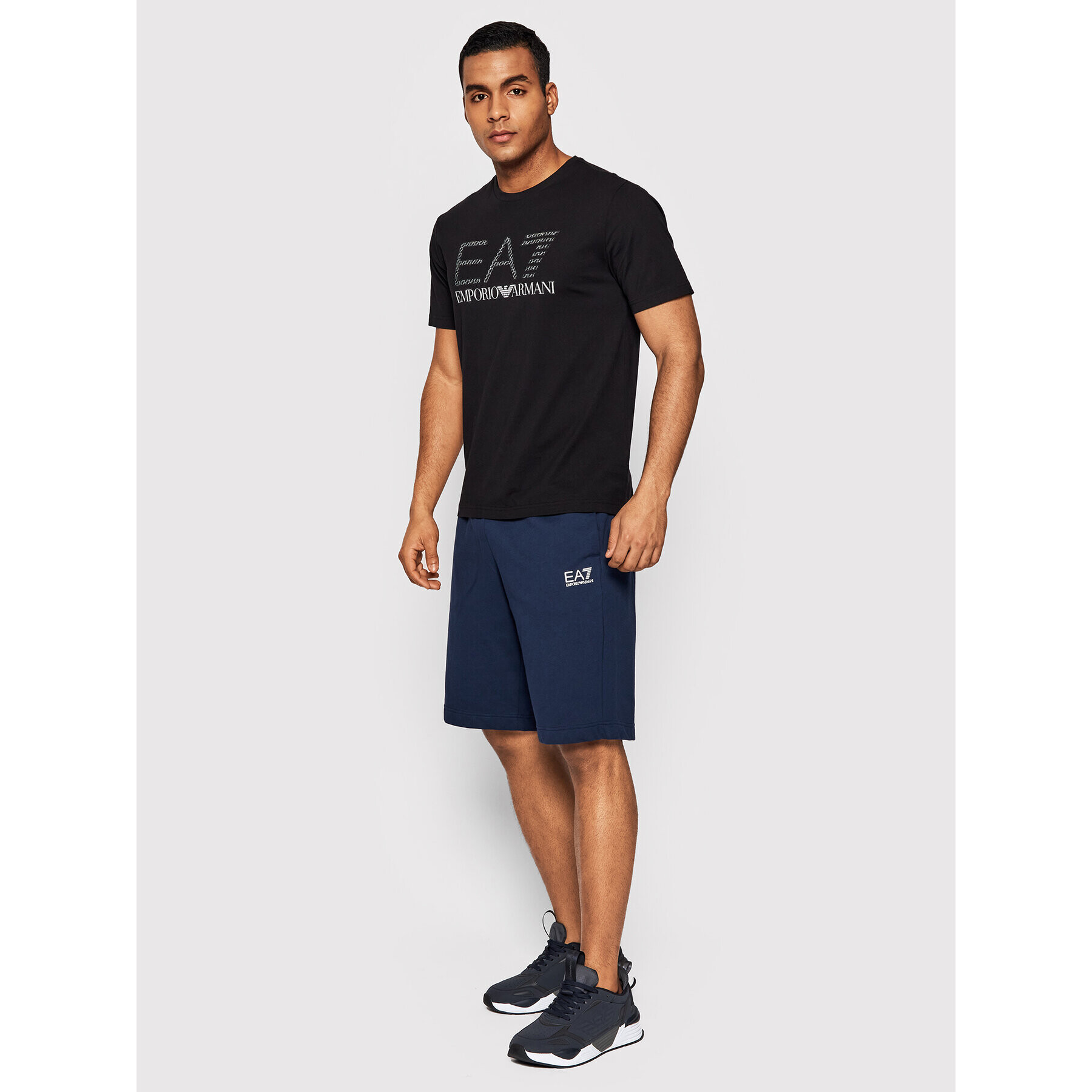 EA7 Emporio Armani Sportovní kraťasy 3LPS64 PJFGZ 1554 Tmavomodrá Regular Fit - Pepit.cz