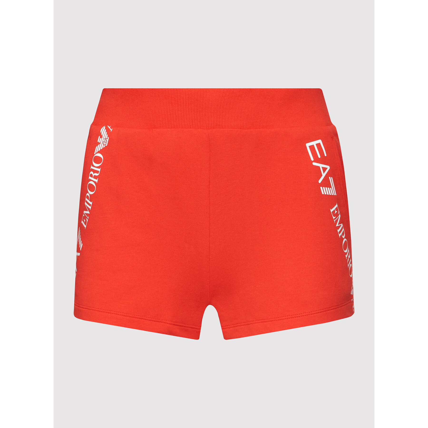 EA7 Emporio Armani Sportovní kraťasy 3LTS54 TJCQZ 1465 Červená Regular Fit - Pepit.cz