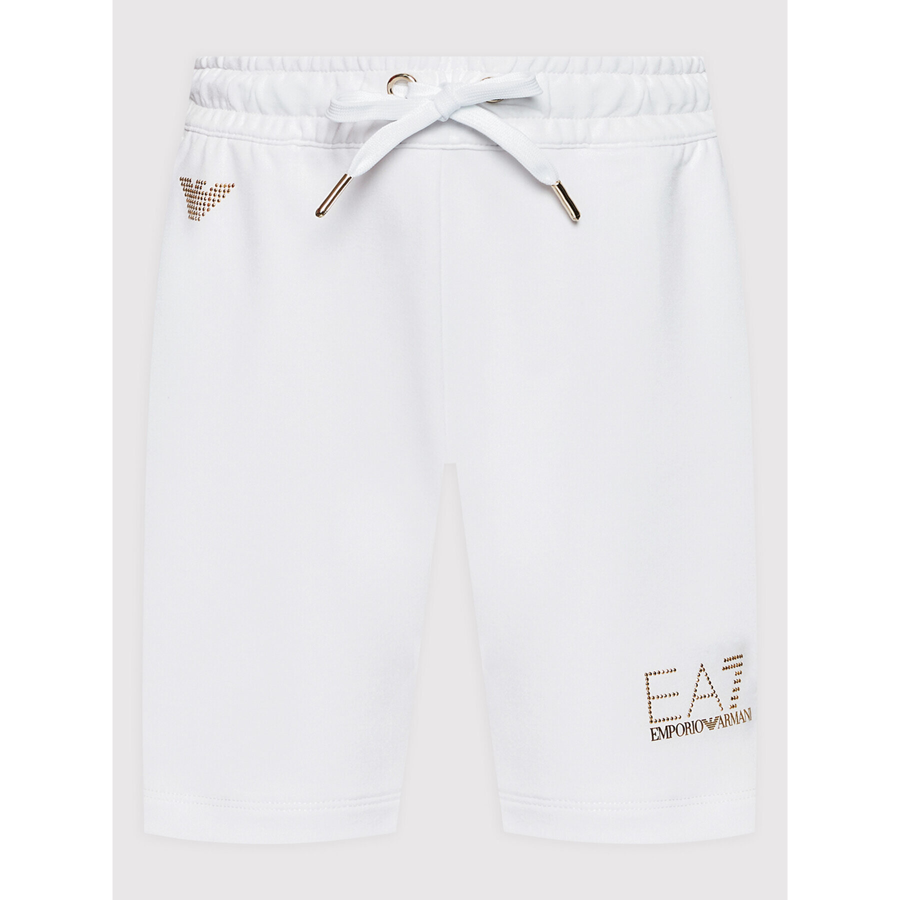 EA7 Emporio Armani Sportovní kraťasy 3LTS57 TJ9RZ 1100 Bílá Regular Fit - Pepit.cz