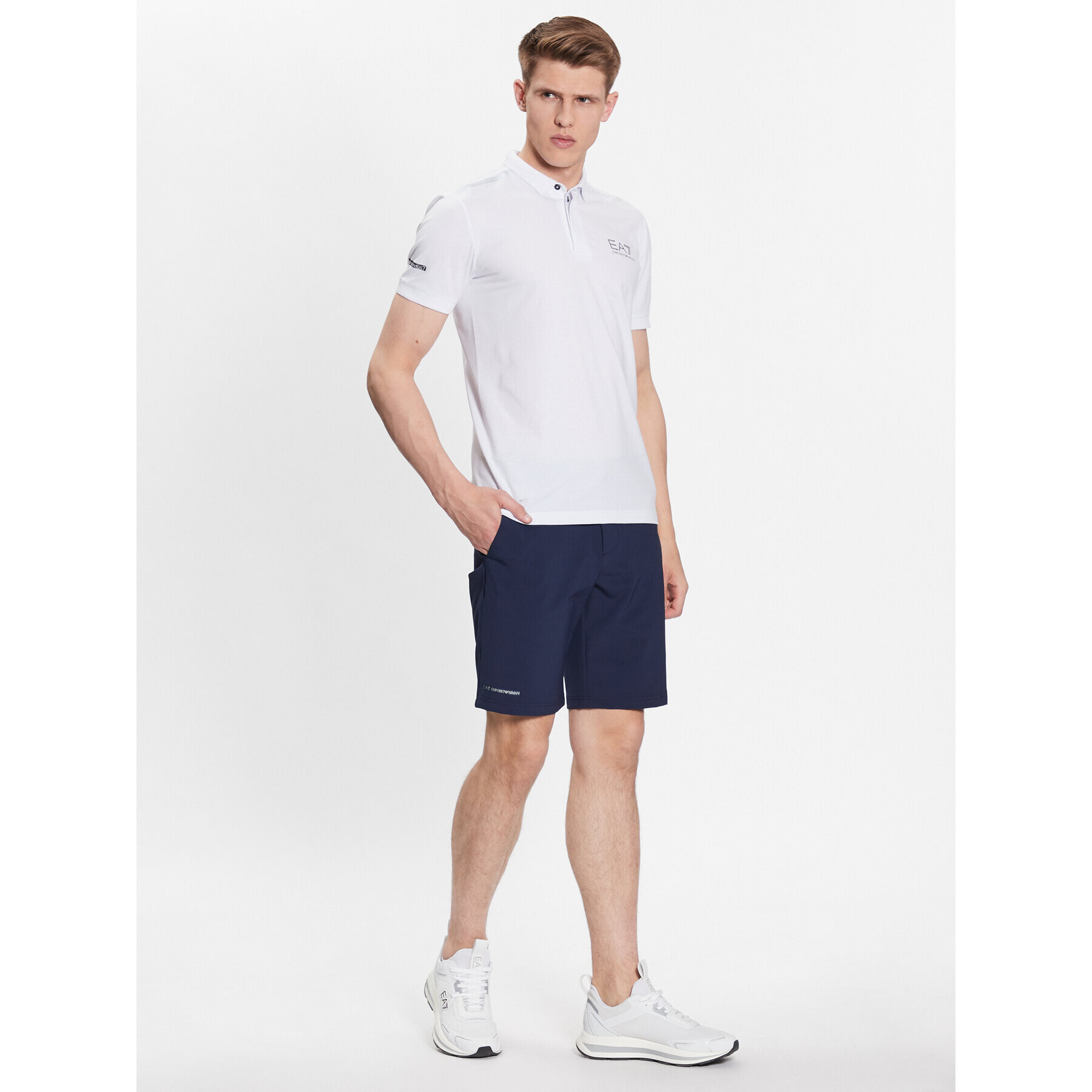 EA7 Emporio Armani Sportovní kraťasy 3RPS02 PNCCZ 1554 Tmavomodrá Regular Fit - Pepit.cz