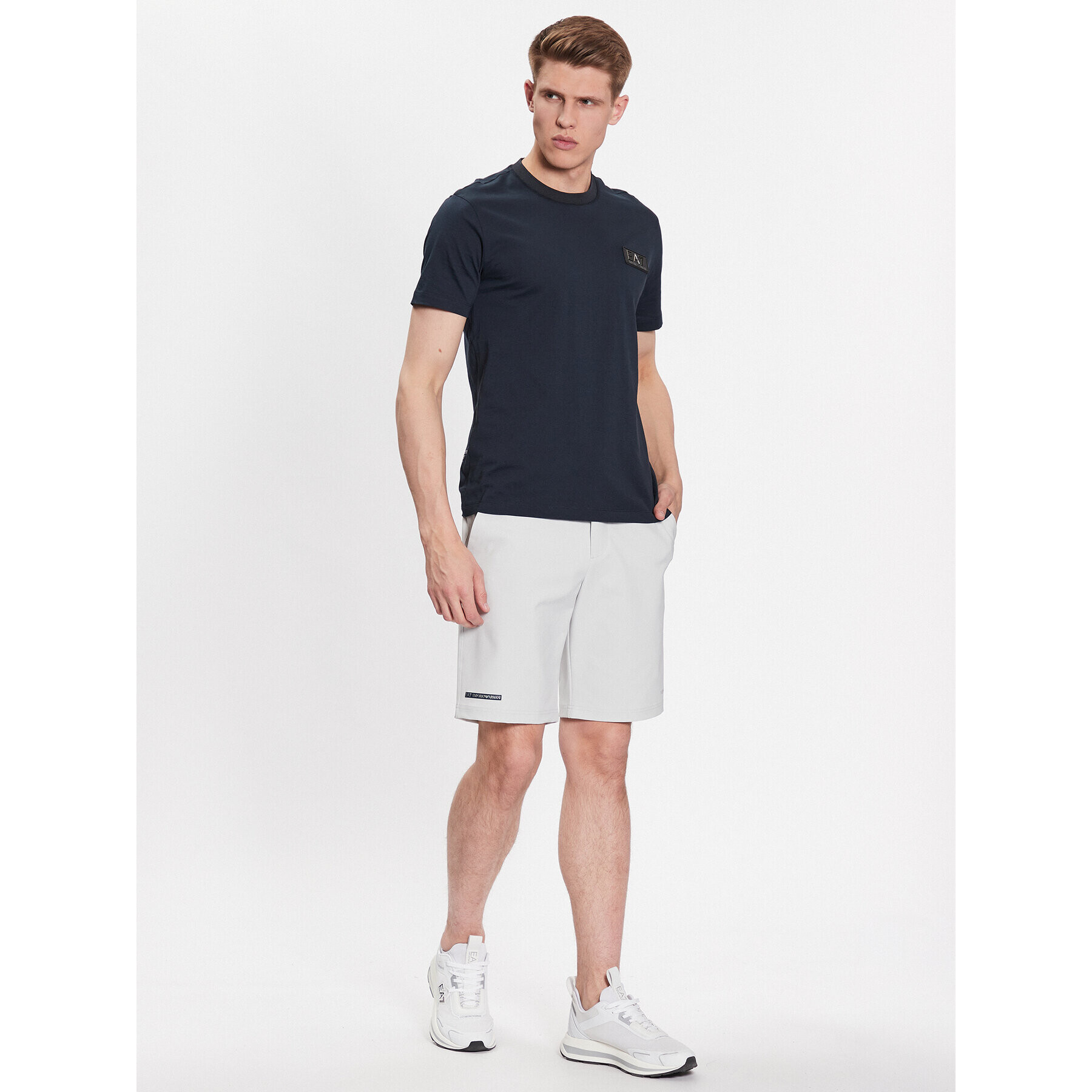 EA7 Emporio Armani Sportovní kraťasy 3RPS02 PNCCZ 1941 Écru Regular Fit - Pepit.cz