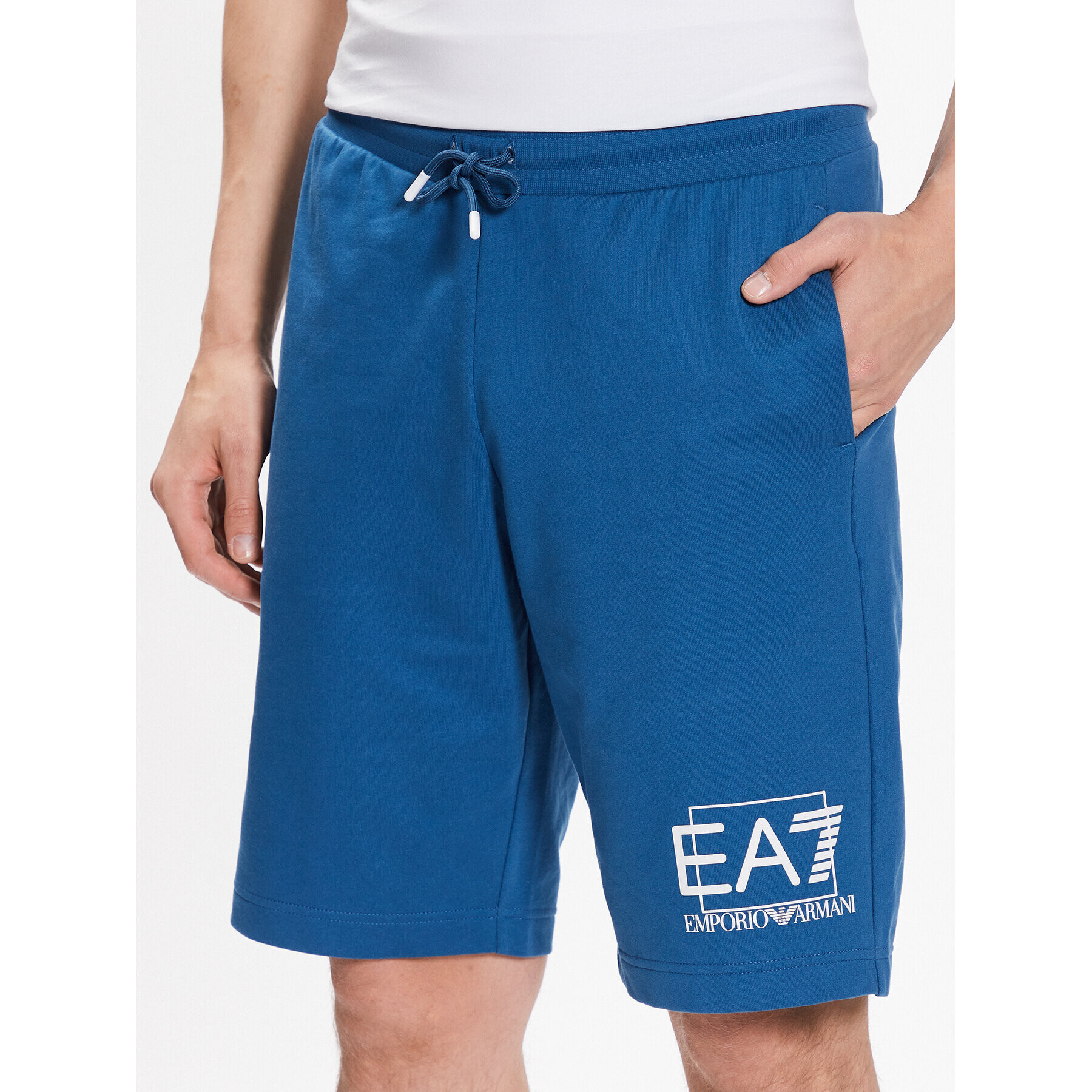 EA7 Emporio Armani Sportovní kraťasy 3RPS63 PJ05Z 1534 Modrá Regular Fit - Pepit.cz