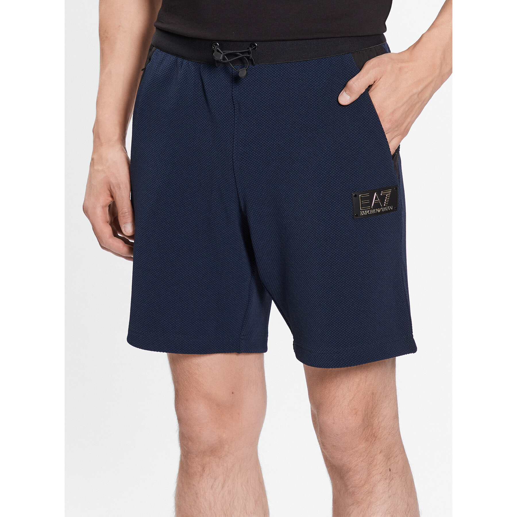 EA7 Emporio Armani Sportovní kraťasy 3RPS66 PJG1Z 1554 Tmavomodrá Regular Fit - Pepit.cz