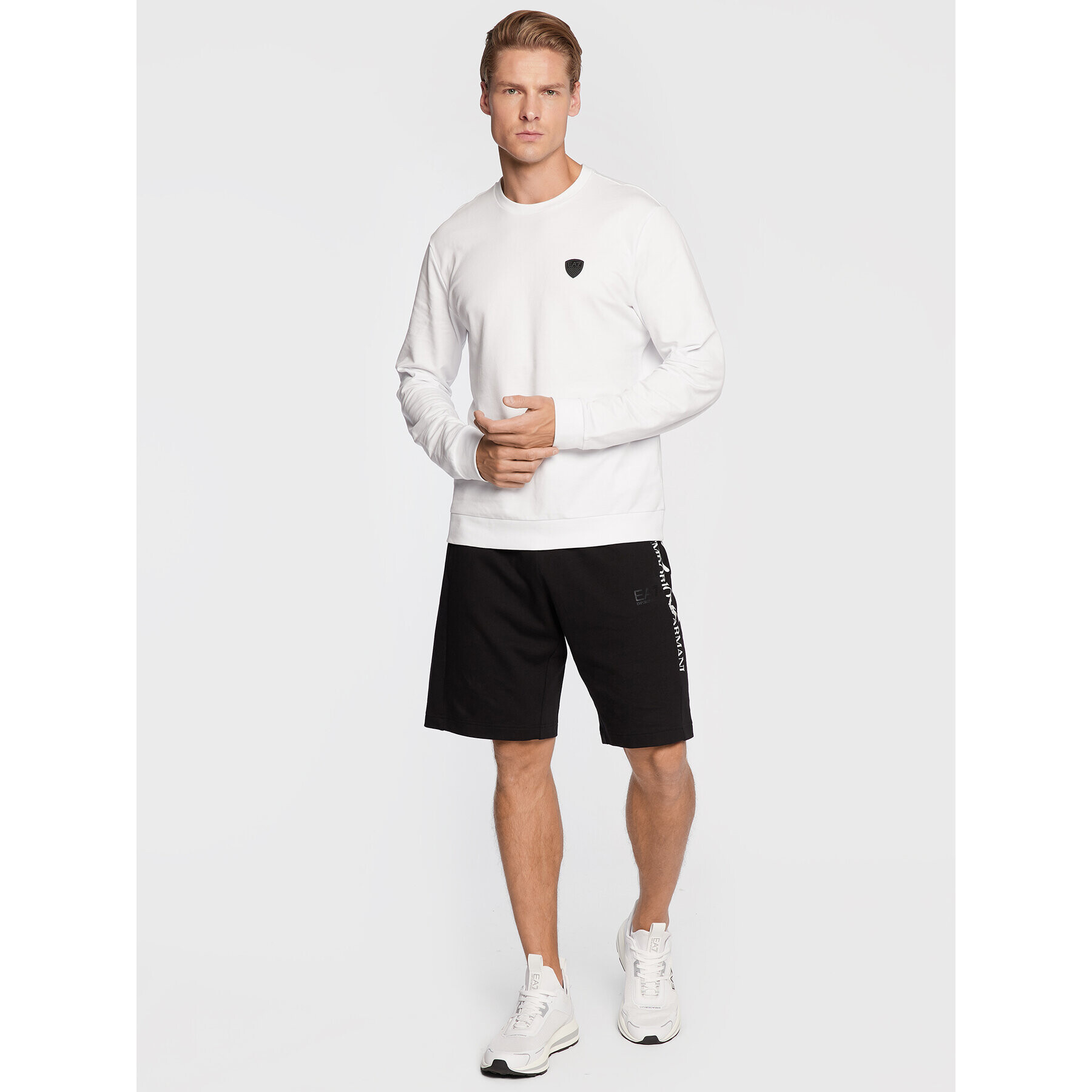 EA7 Emporio Armani Sportovní kraťasy 6LPS53 PJFGZ 1200 Černá Regular Fit - Pepit.cz