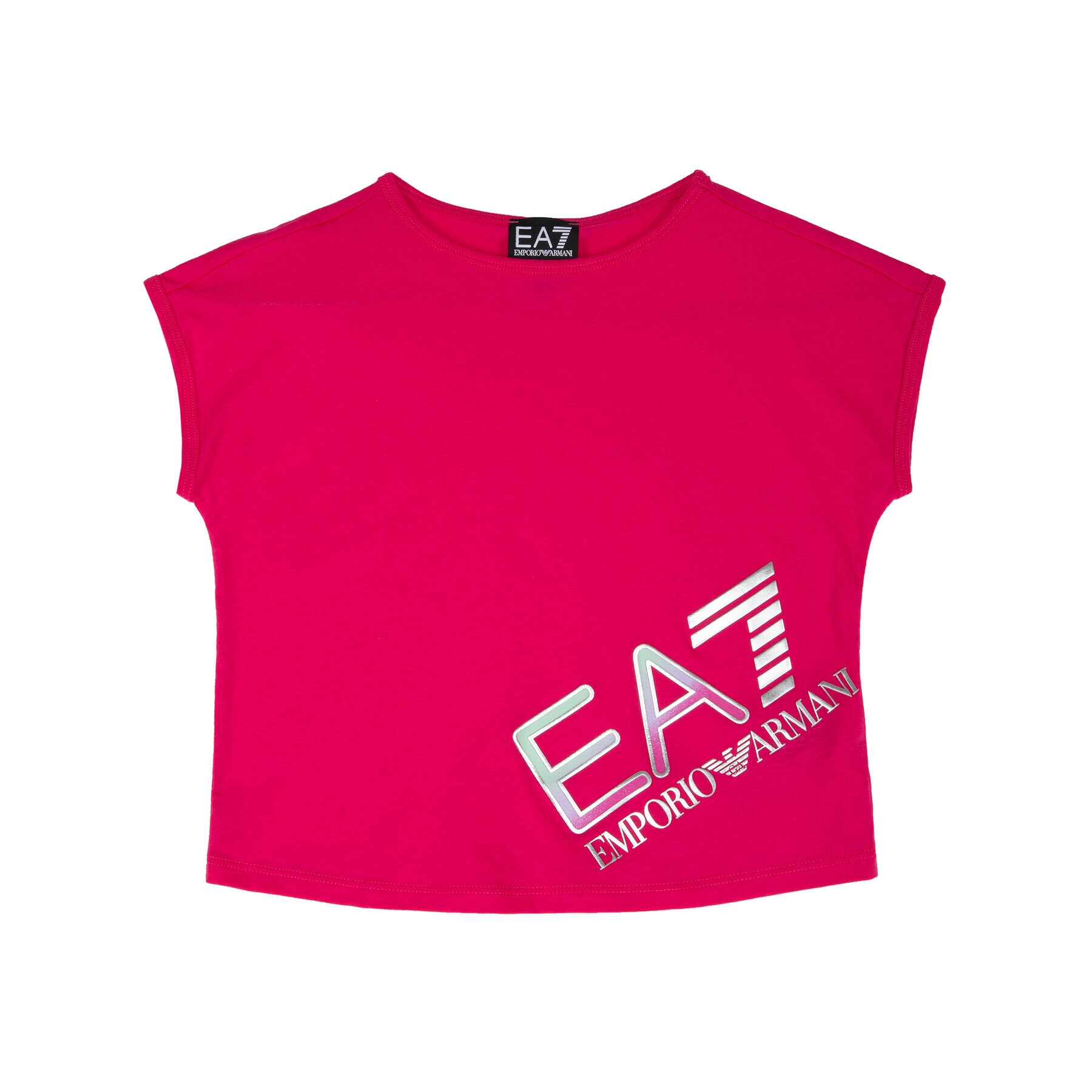 EA7 Emporio Armani T-Shirt 3HFT54 FJ22Z 1401 Růžová Regular Fit - Pepit.cz