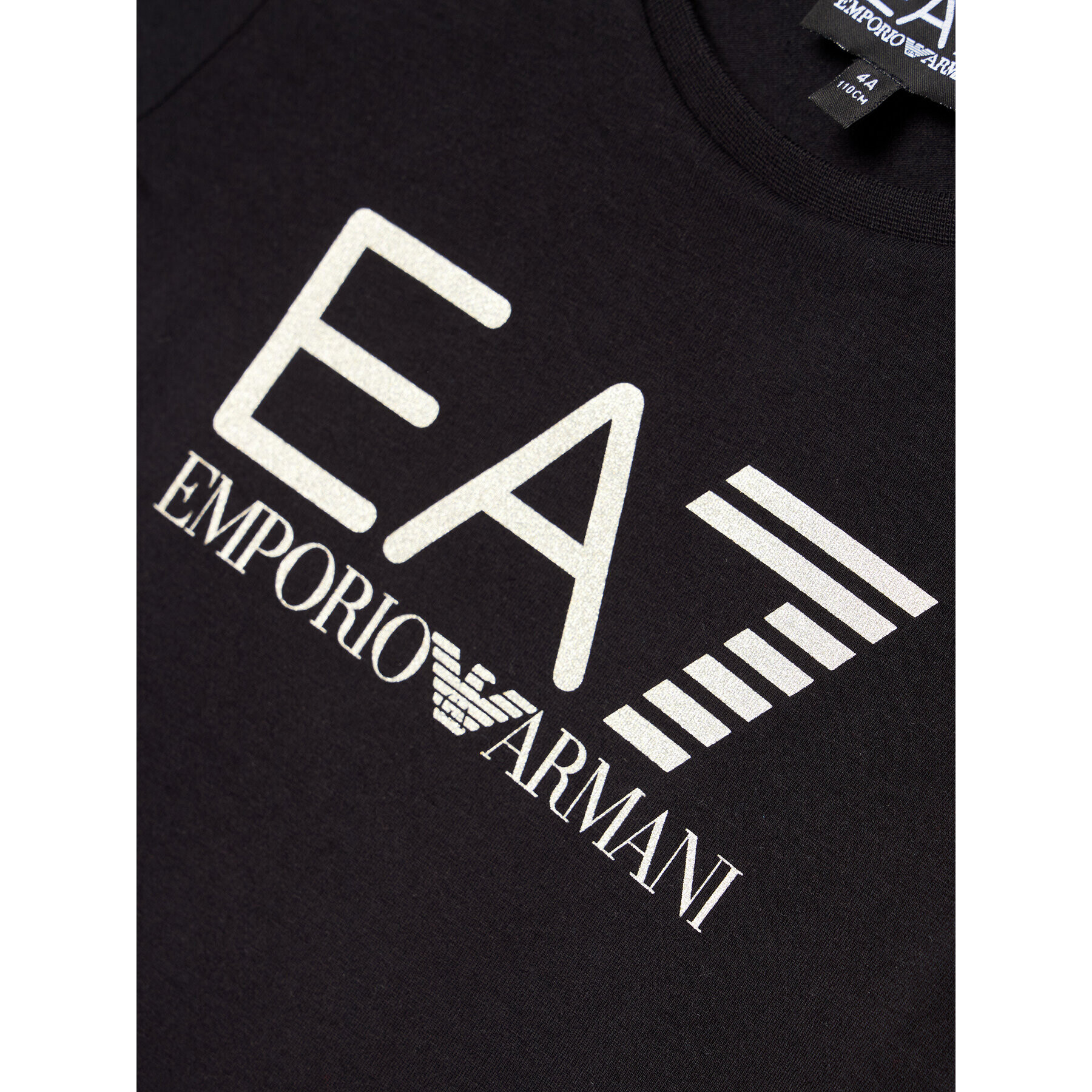 EA7 Emporio Armani T-Shirt 3KFT51 FJ2HZ 1200 Černá Regular Fit - Pepit.cz