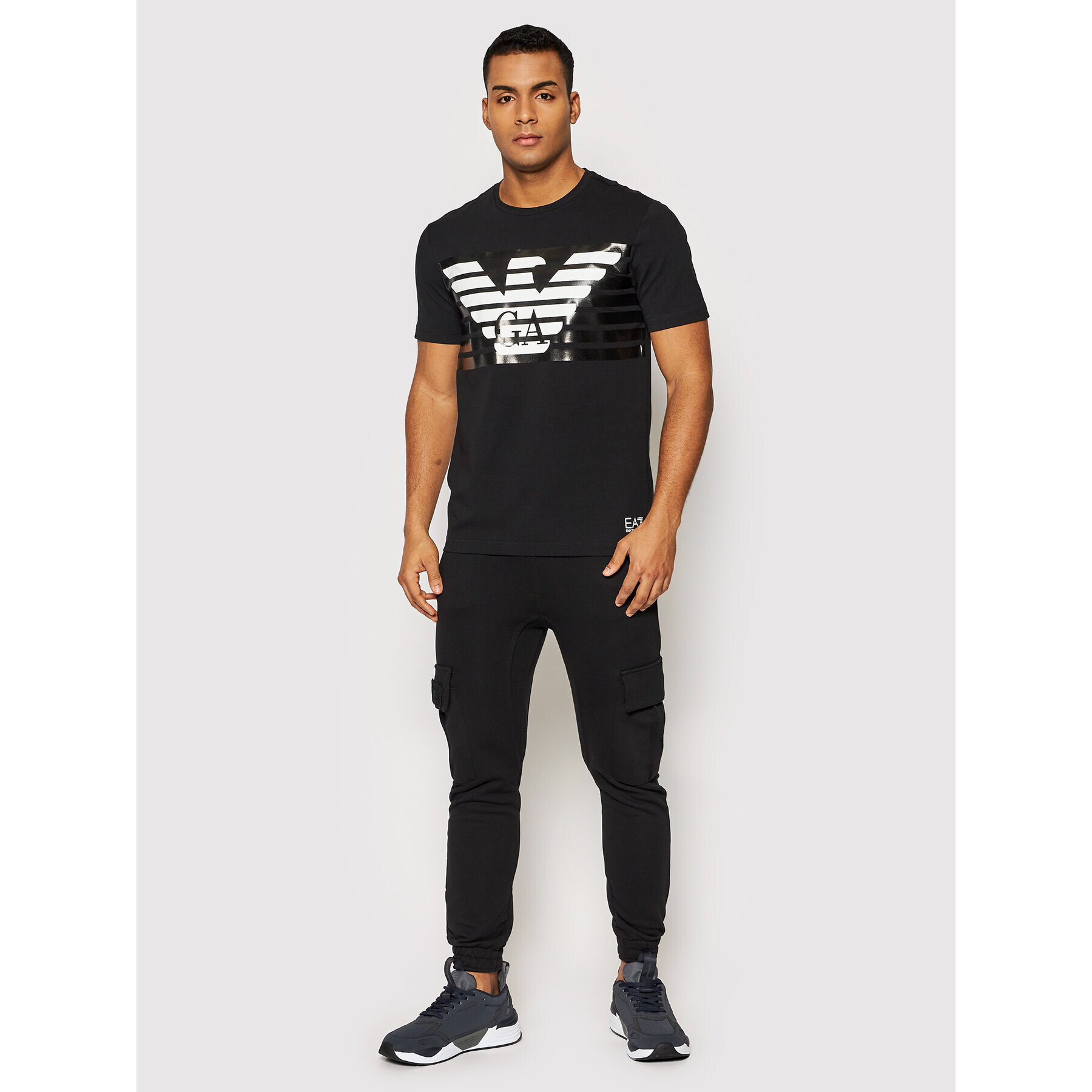 EA7 Emporio Armani T-Shirt 3LPT60 PJ3NZ 1200 Černá Regular Fit - Pepit.cz