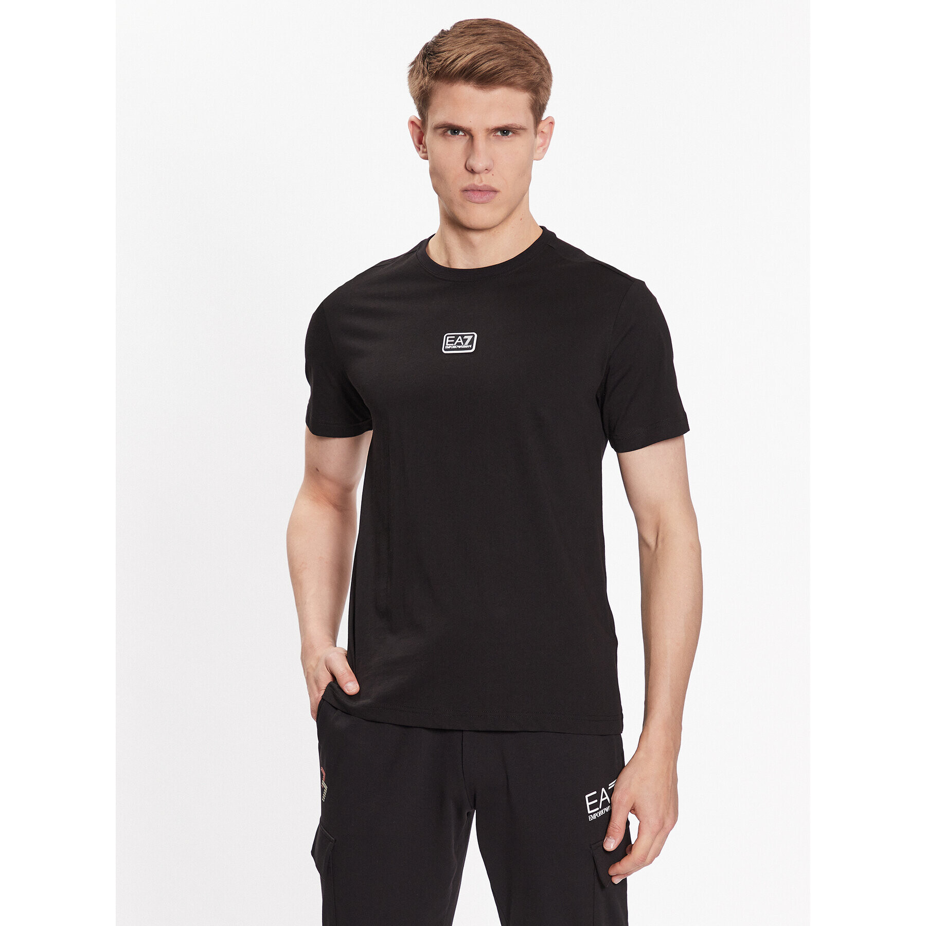 EA7 Emporio Armani T-Shirt 3RPT05 PJ02Z 0200 Černá Regular Fit - Pepit.cz