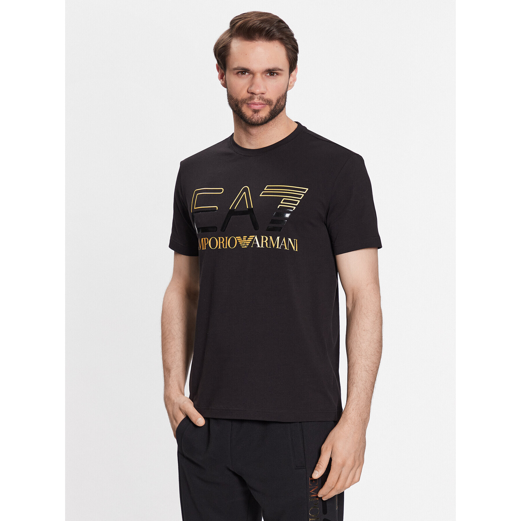 EA7 Emporio Armani T-Shirt 3RPT07 PJLBZ 0208 Černá Regular Fit - Pepit.cz