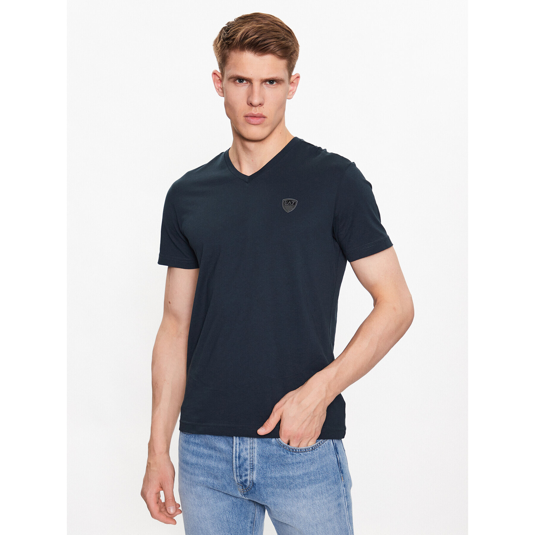 EA7 Emporio Armani T-Shirt 3RPT42 PJNTZ 1578 Tmavomodrá Regular Fit - Pepit.cz