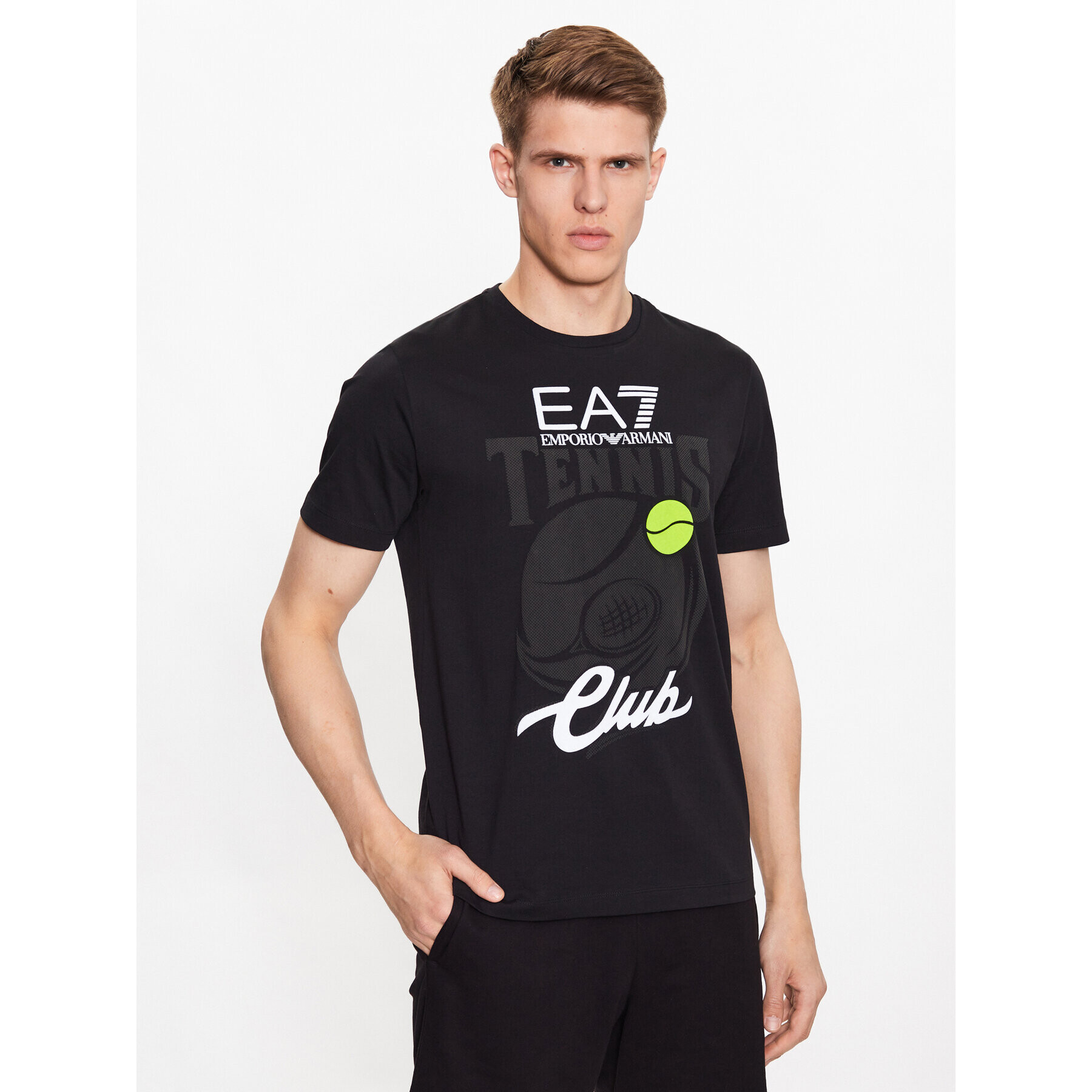 EA7 Emporio Armani T-Shirt 3RPT45 PJ7CZ 1200 Černá Regular Fit - Pepit.cz