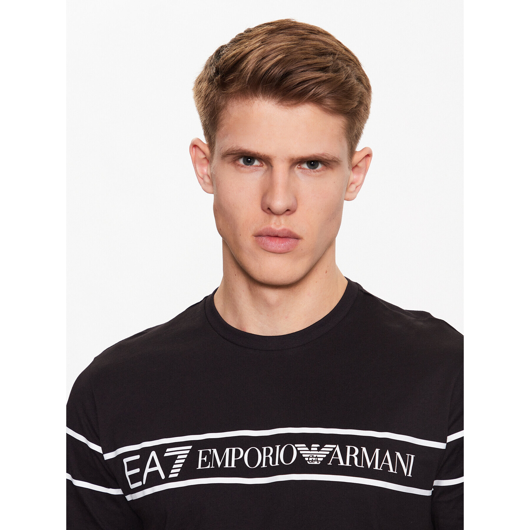 EA7 Emporio Armani T-Shirt 3RPT46 PJ02Z 0200 Černá Regular Fit - Pepit.cz