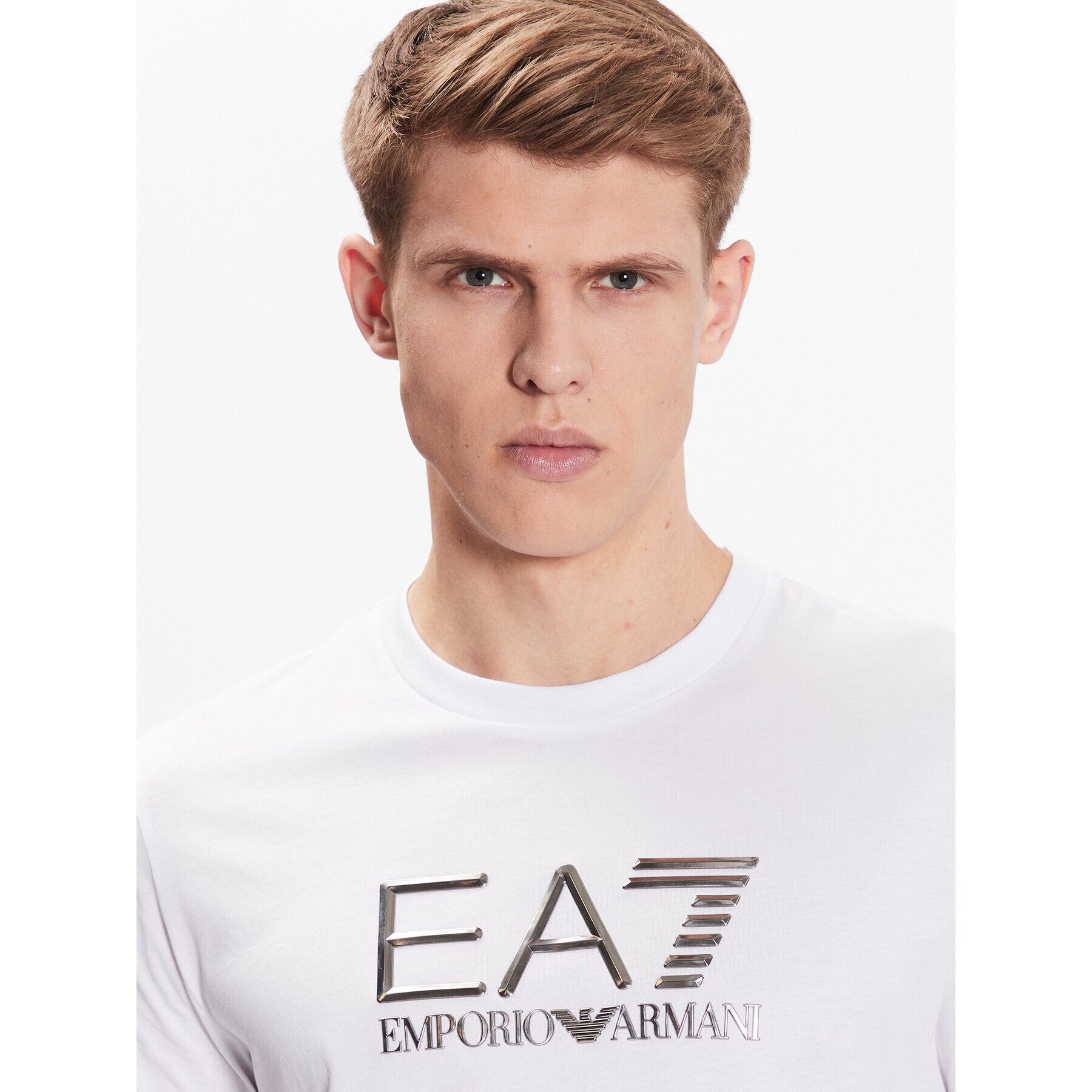 EA7 Emporio Armani T-Shirt 3RPT71 PJM9Z 1100 Bílá Regular Fit - Pepit.cz