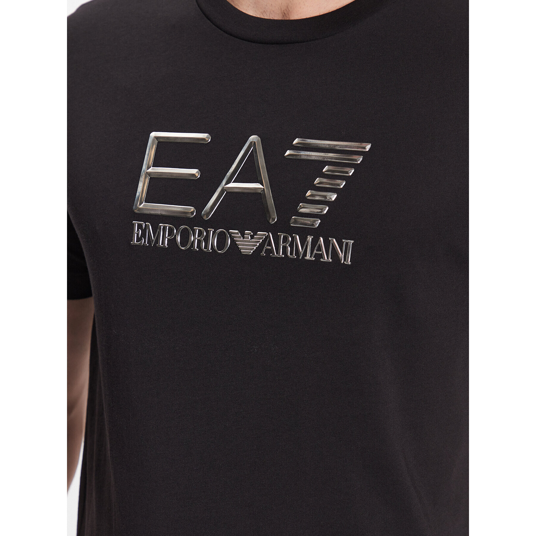 EA7 Emporio Armani T-Shirt 3RPT71 PJM9Z 1200 Černá Regular Fit - Pepit.cz